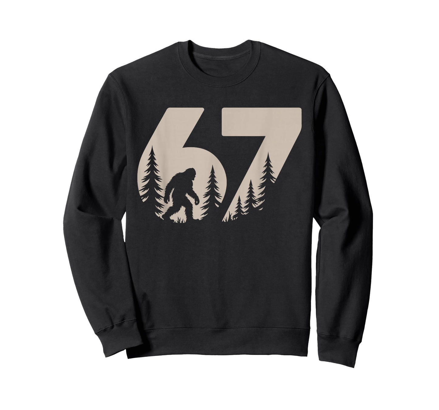 67 Funny Six Seven Meme Bigfoot Gen Alpha Slang Teacher T-Shirt