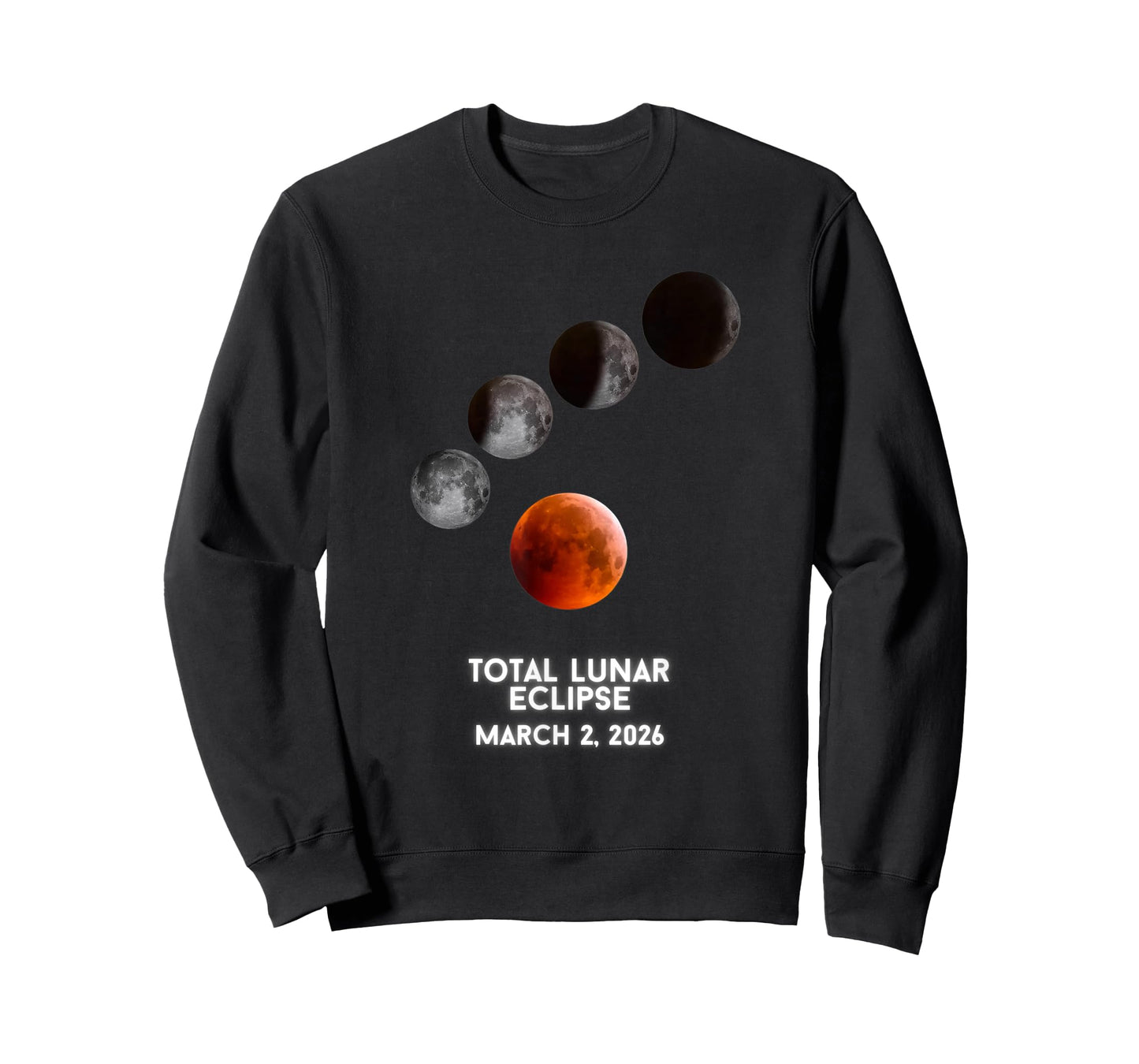 Lunar Red Moon Eclipse March 2nd 2026 Family Men Women Kids T-Shirt