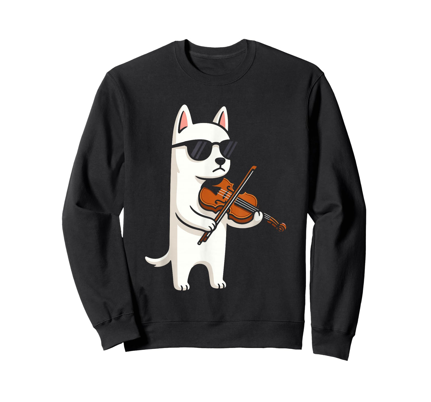 Funny Violinist - Dog Wearing Sunglasses Playing Violin T-Shirt