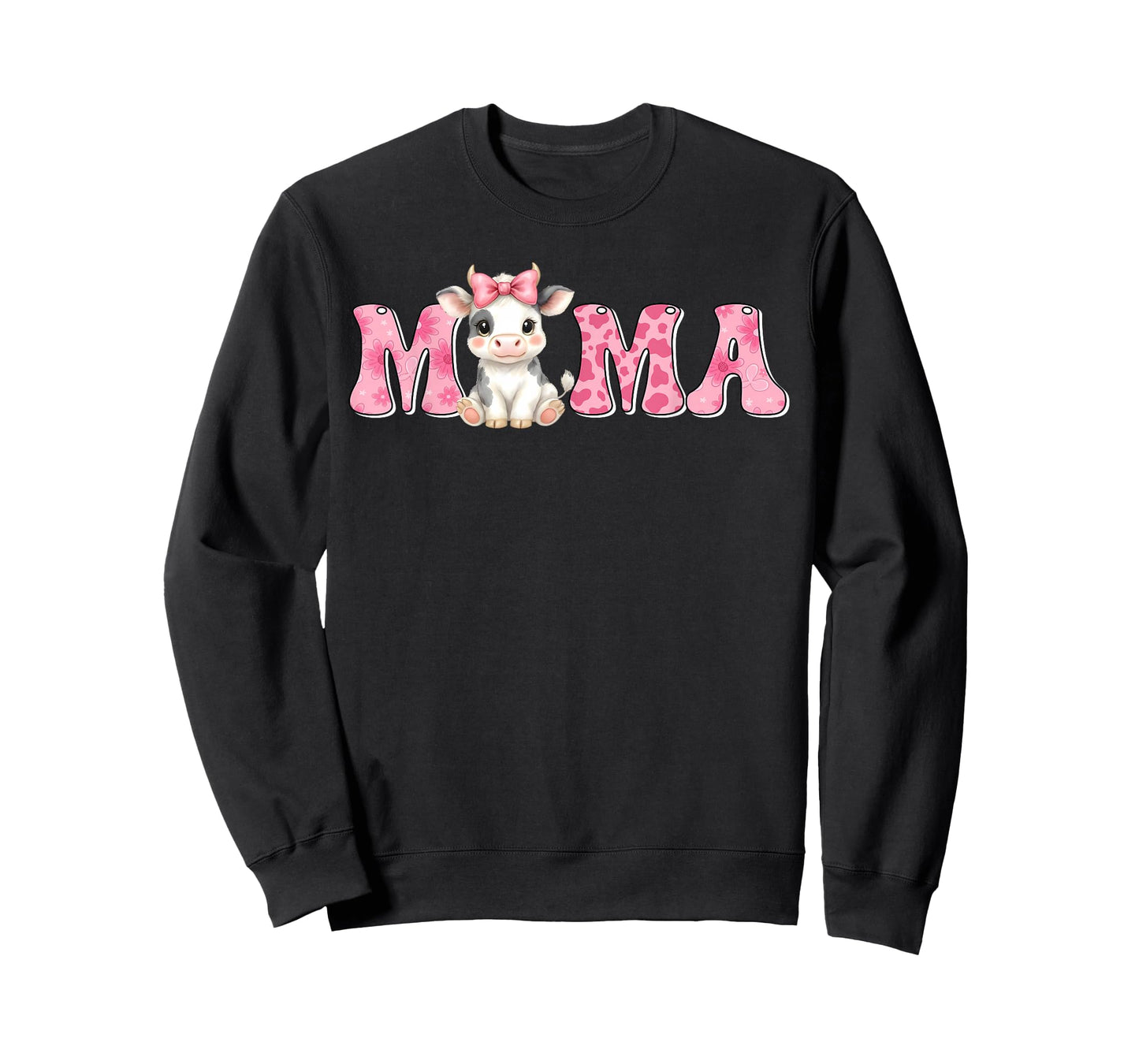 Mama of The First Birthday Girl Cow Farm Family Matching T-Shirt