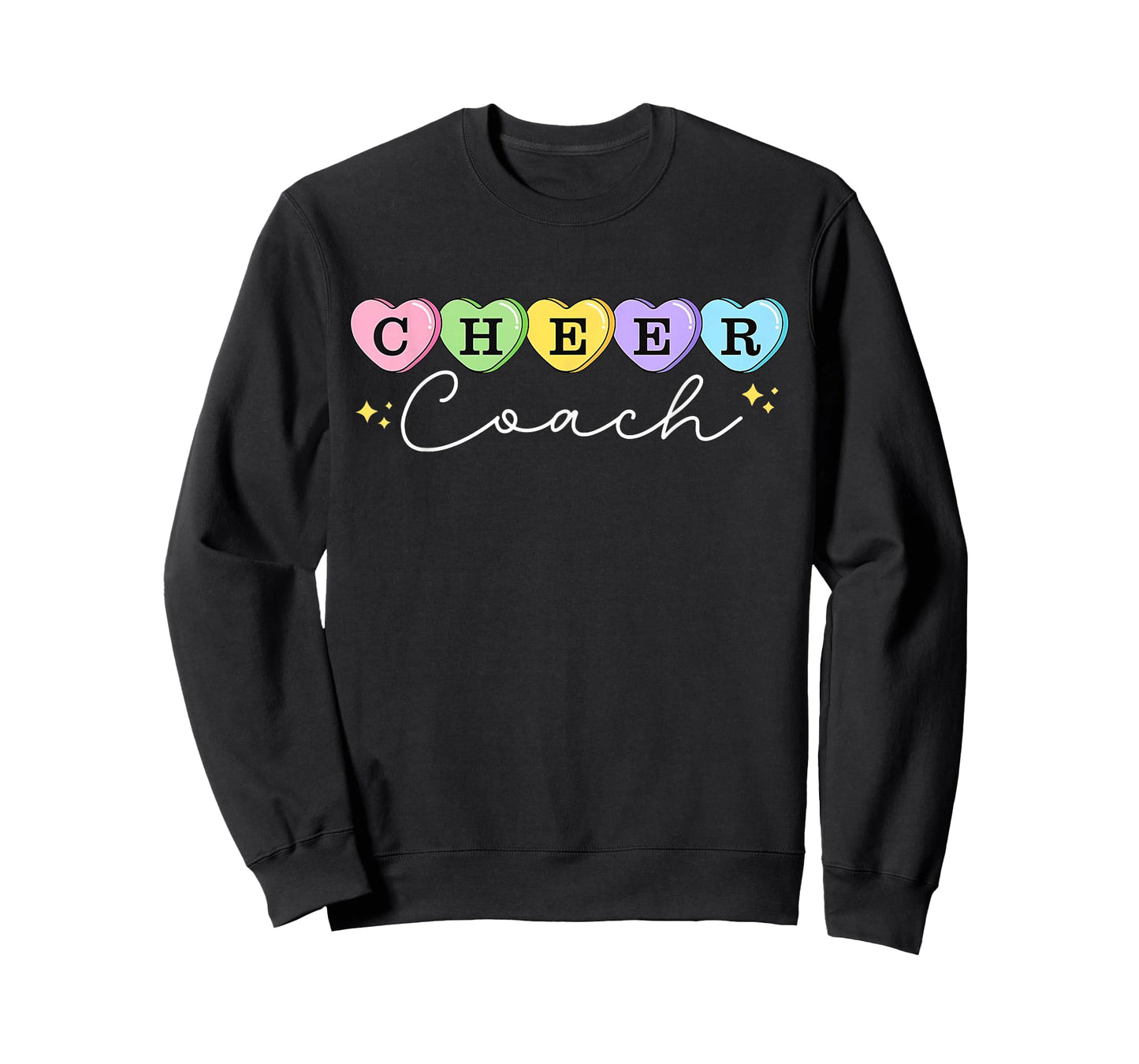 Heart Candy Valentines Cheer Coach Cheerleading Women T-Shirt