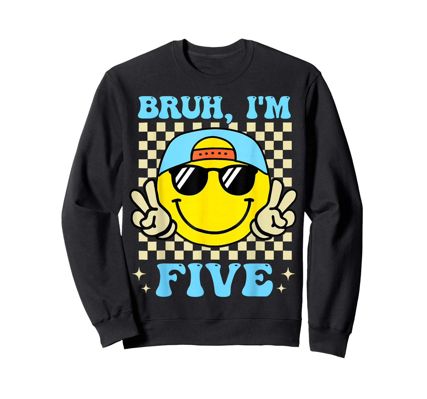Groovy Bruh I'm Five 5th Birthday Boys Girls 5 Years Old T-Shirt