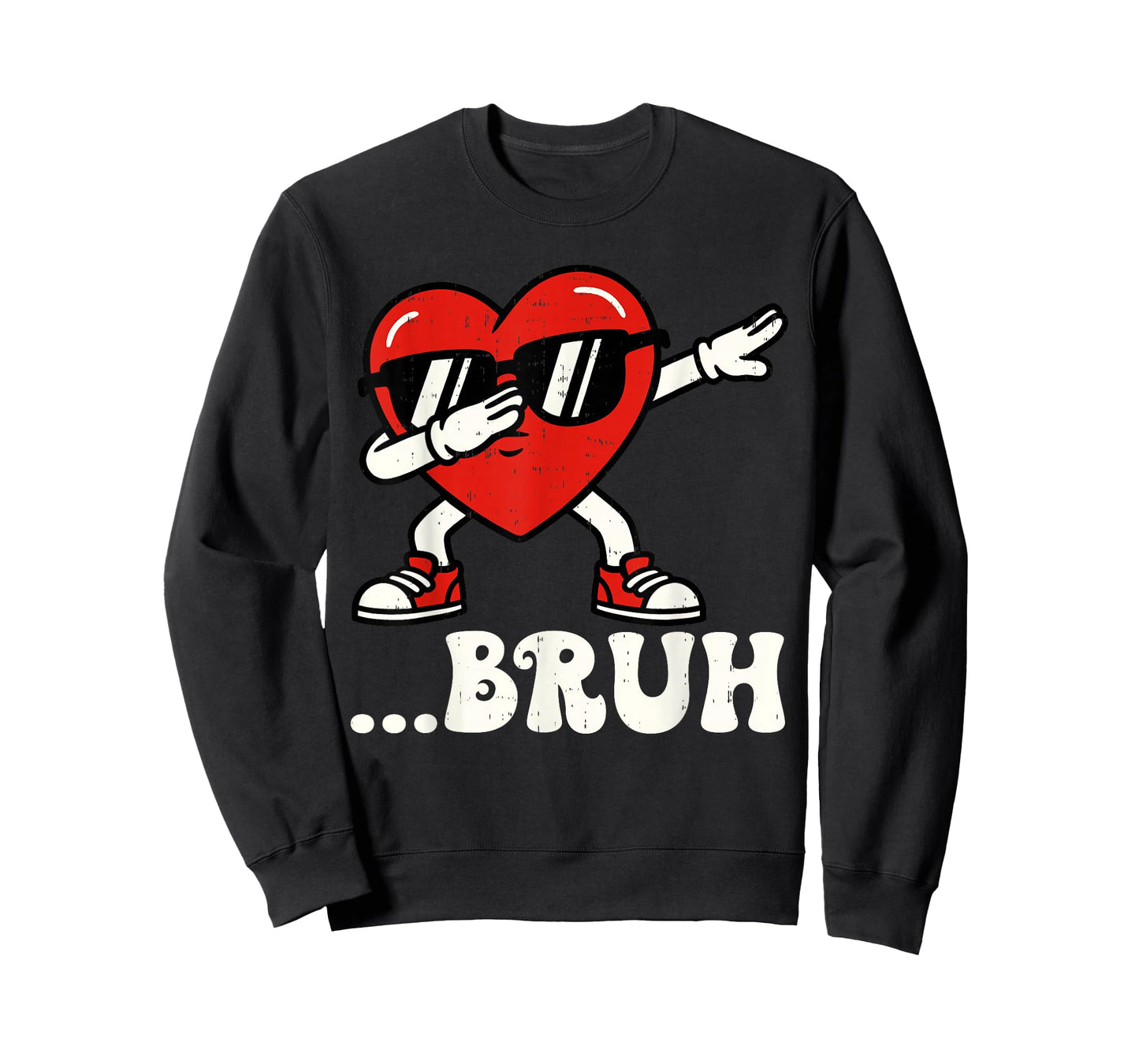 Dabbing Heart Dab Valentines Day for Teens Boys Girls Kids T-Shirt