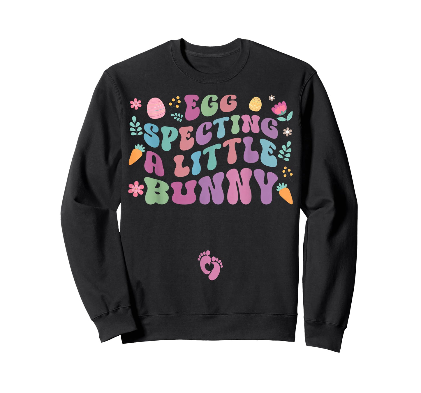 Eggspecting a Little Bunny Easter Day Pregnancy Announcement T-Shirt