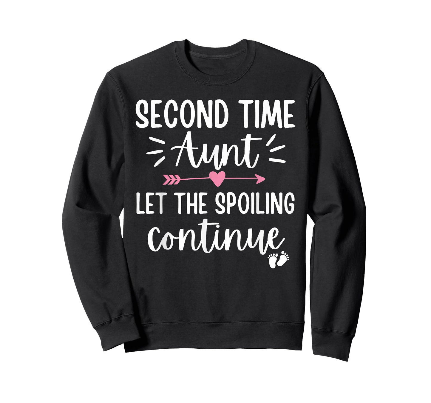 Second Time Aunt Let The Spoiling Continue 2nd Baby Gifts T-Shirt