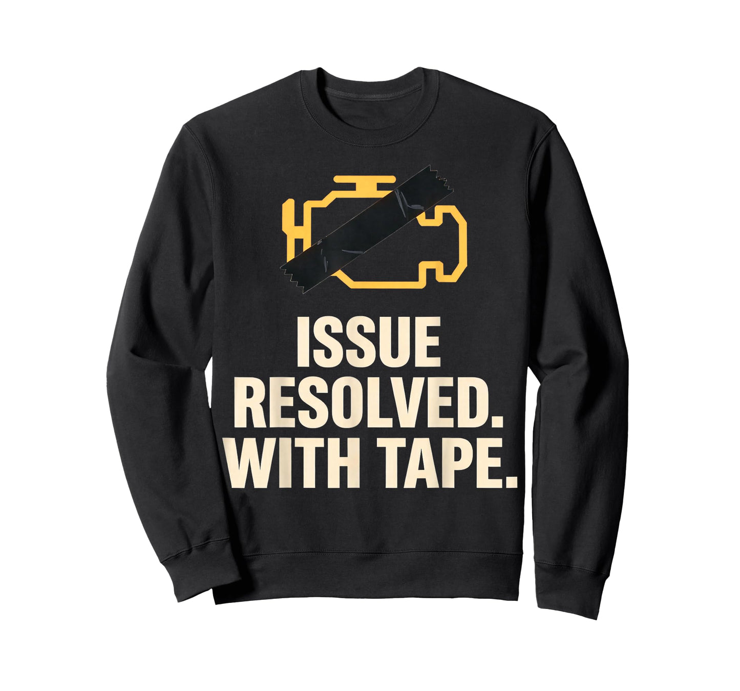 Funny Check Engine Light Tape Repair T-Shirt
