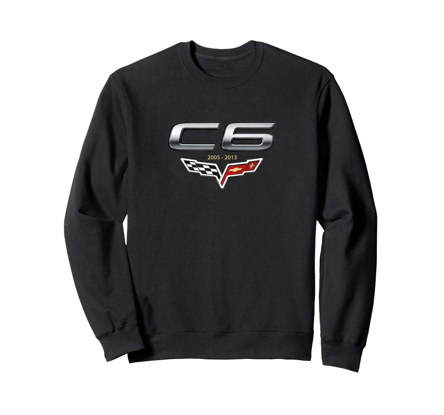 Classic CAR C6 Vette Emblem 2005-2013 Sports CAR Flags Badge T-Shirt