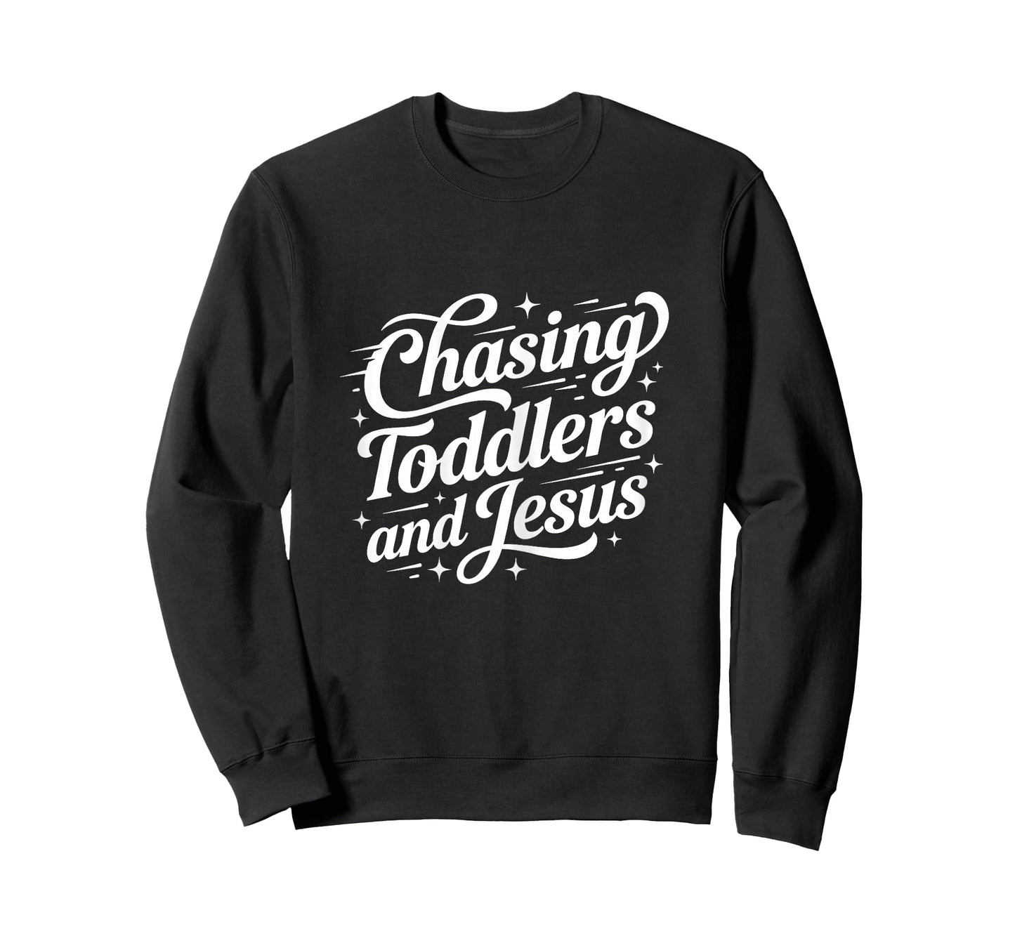 Christian Mom Chasing Jesus and Toddlers Design Kingdom Art T-Shirt