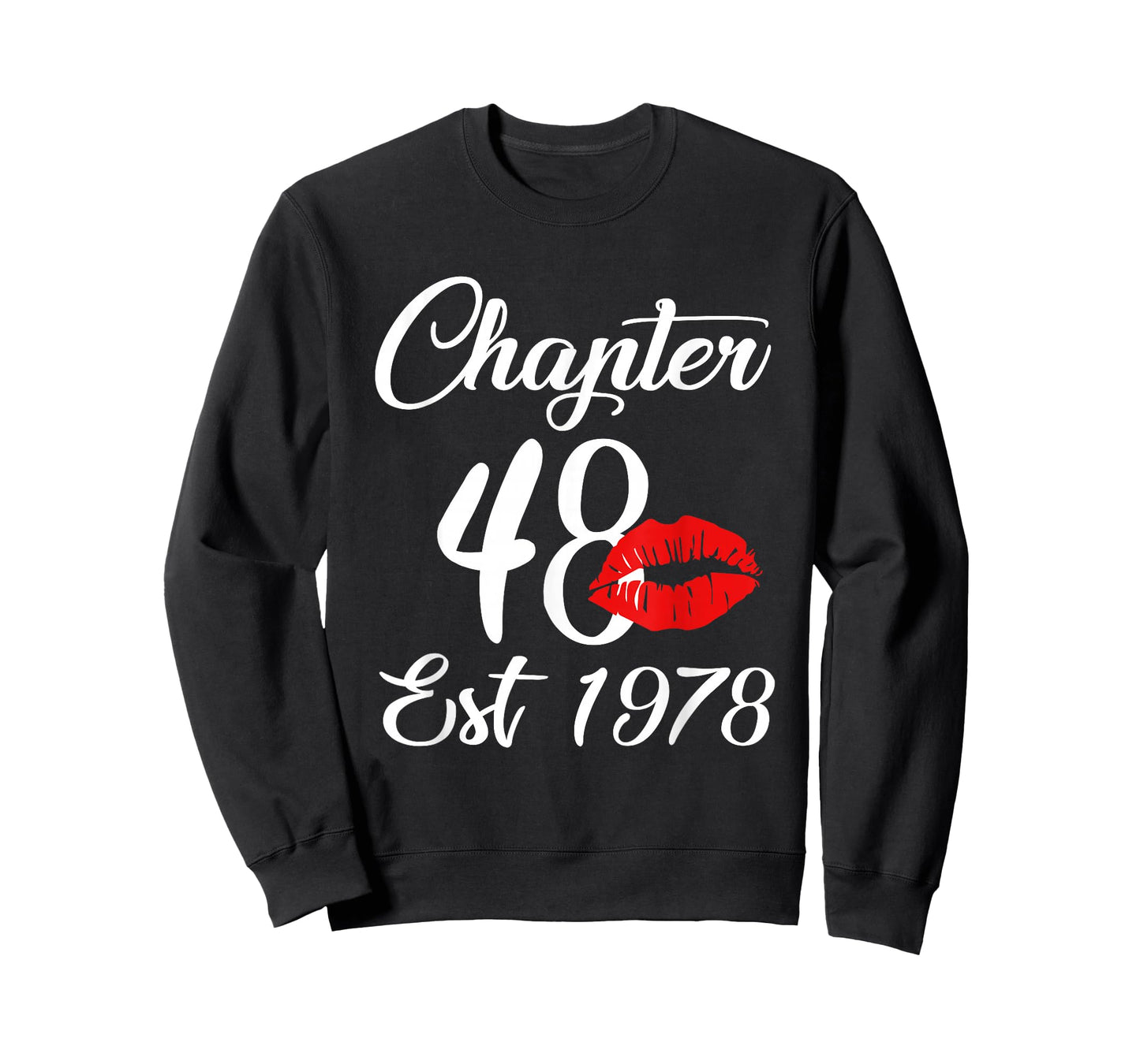 Chapter 48 EST 1978 48th Lips Theme Birthday Party T-Shirt