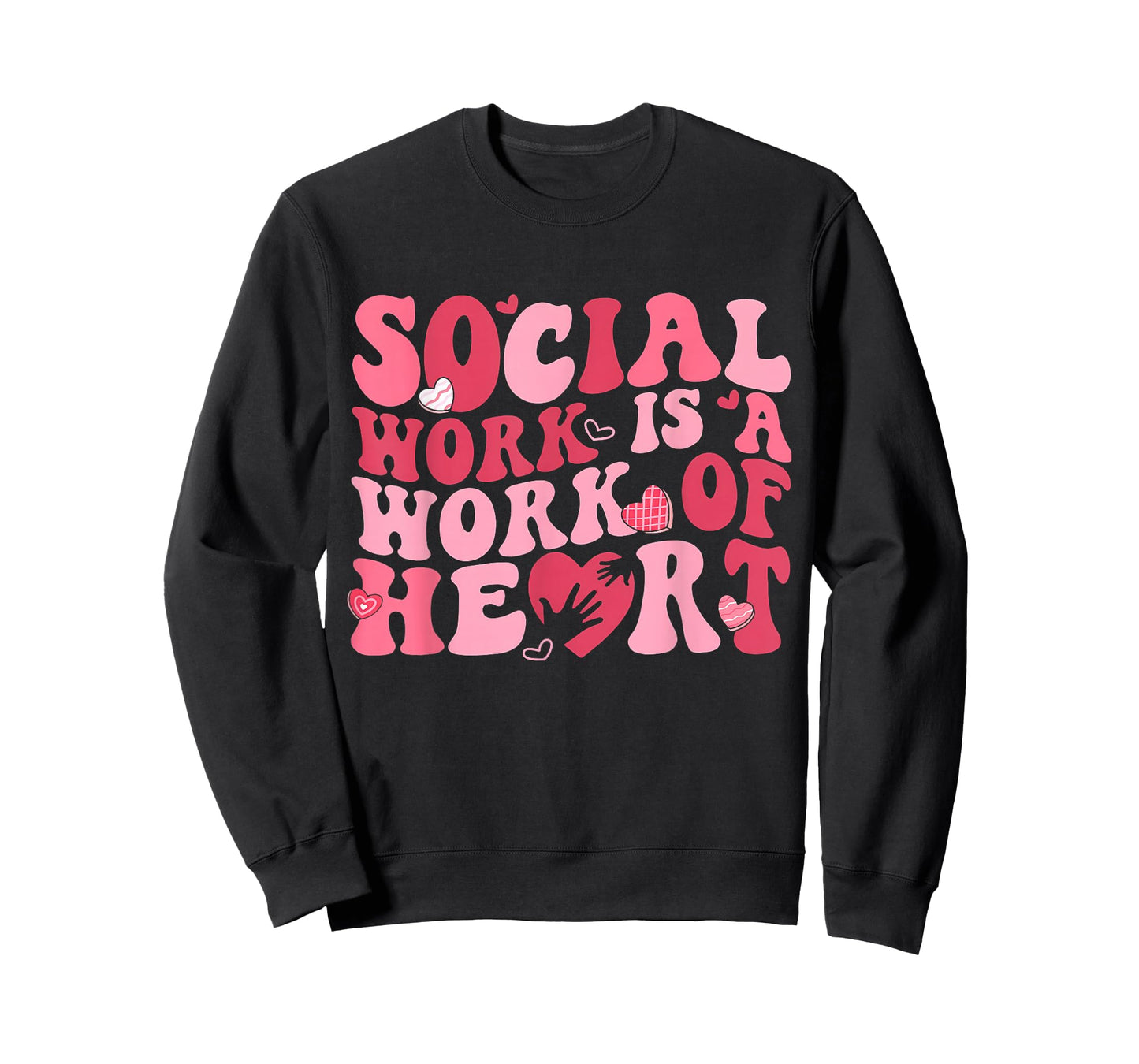 Social Work is A Work of Heart Valentines Social Worker T-Shirt