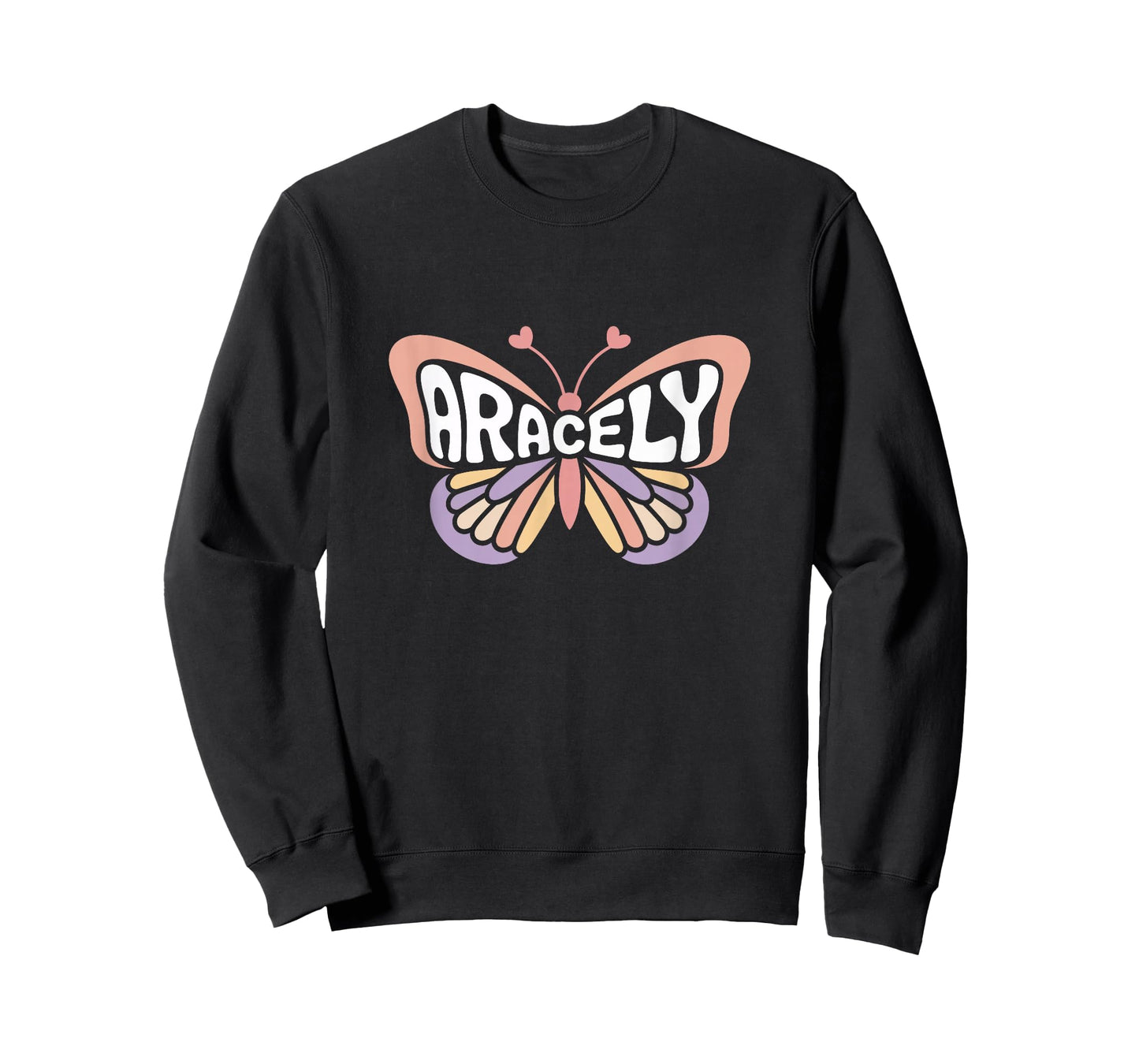 Aracely Butterfly - Personalized Cute Name Word Art T-Shirt