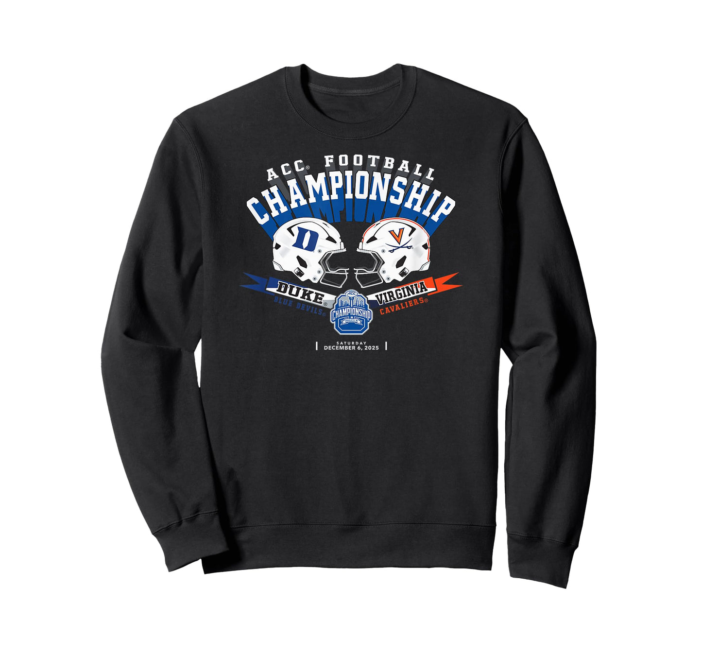 Duke vs Virginia Acc Championship 2025 Football Dark Heather T-Shirt