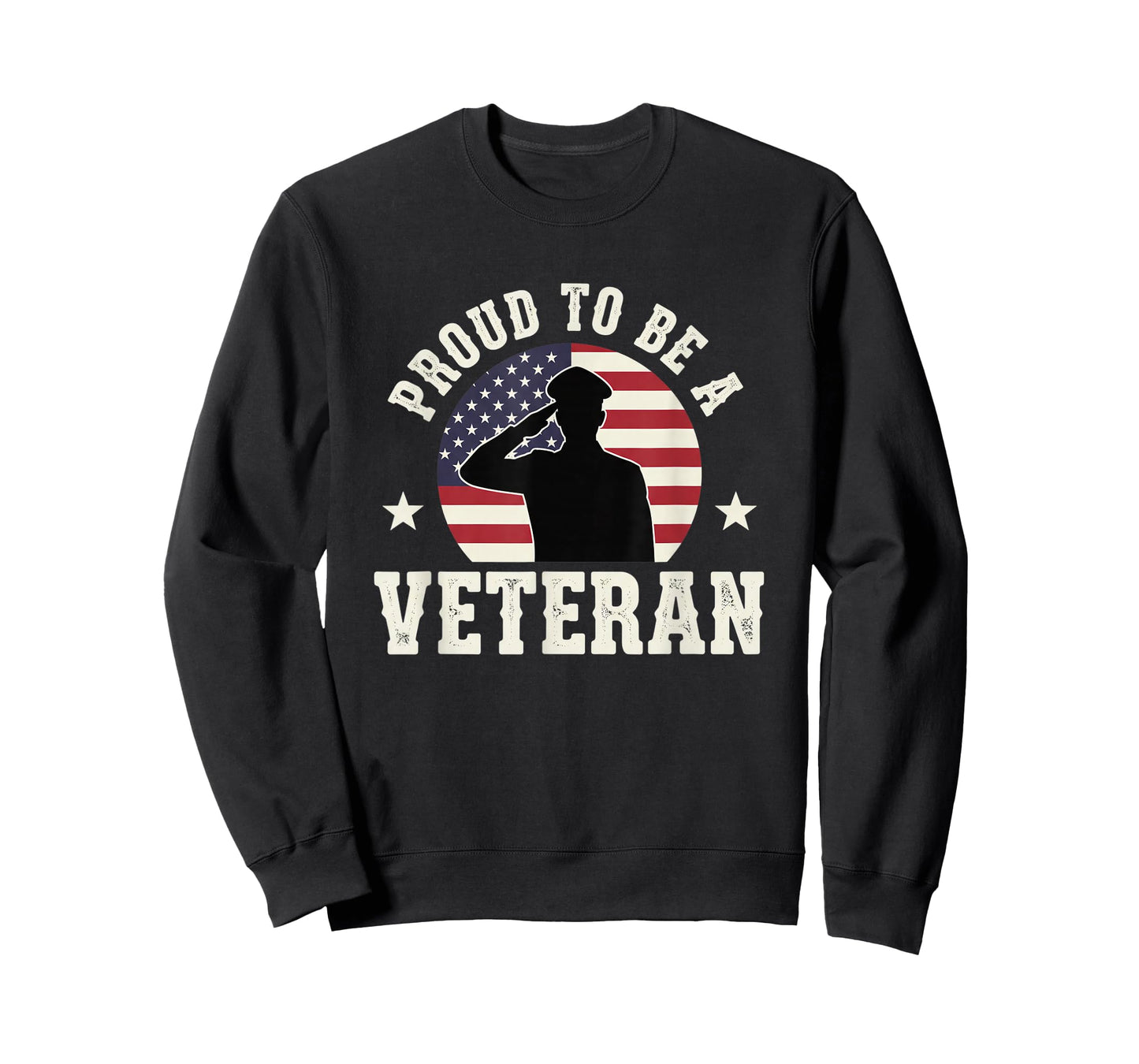 Christian Proud to Be A Veteran - American Flag Salute T-Shirt