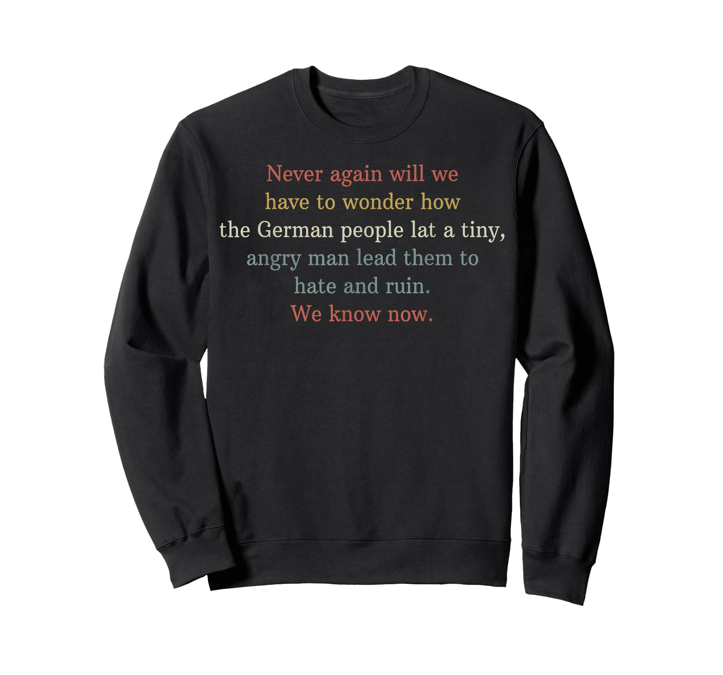 Never Again Will We Have to Wonder How The German People T-Shirt