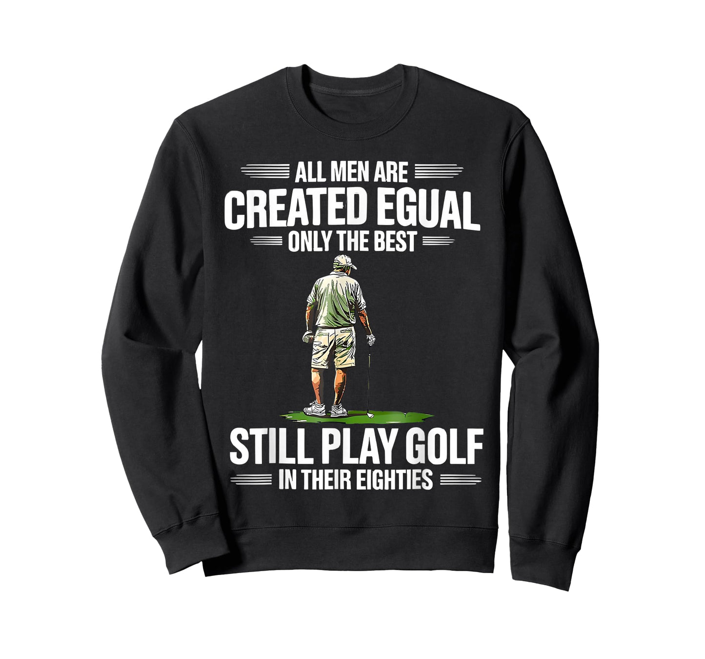 Best Men Play Golf Eighties Golfer Golfing Funny T-Shirt