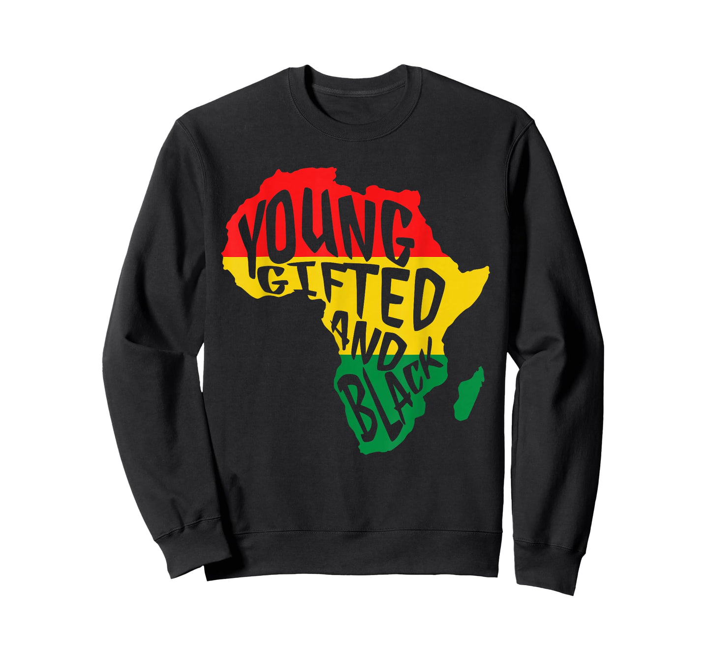 Young Gifted & Black African Pride Black History Month Kids T-Shirt