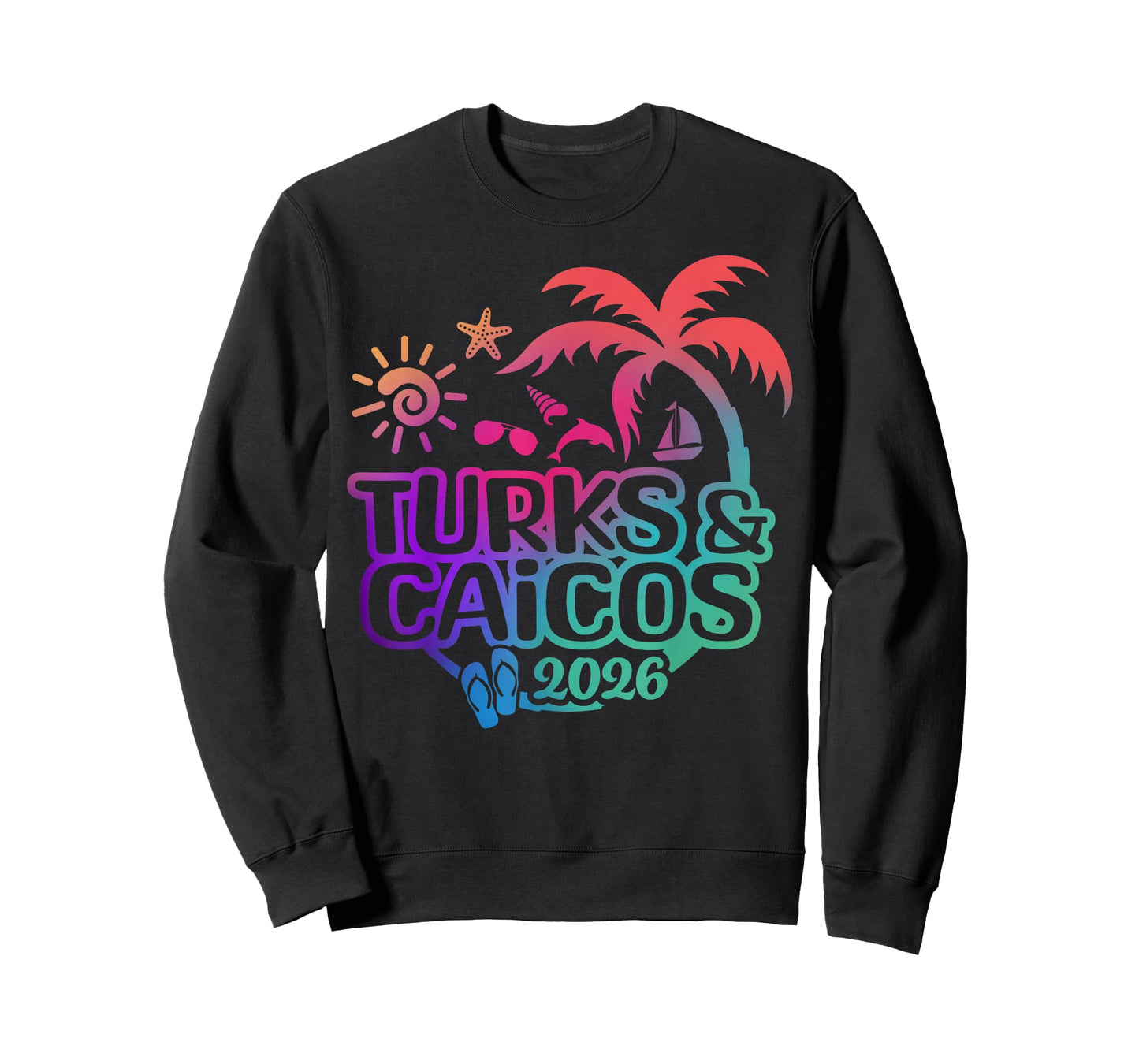 Turks-and-Caicos 2026 Cruise Vacation Family Summer Tie Dye T-Shirt