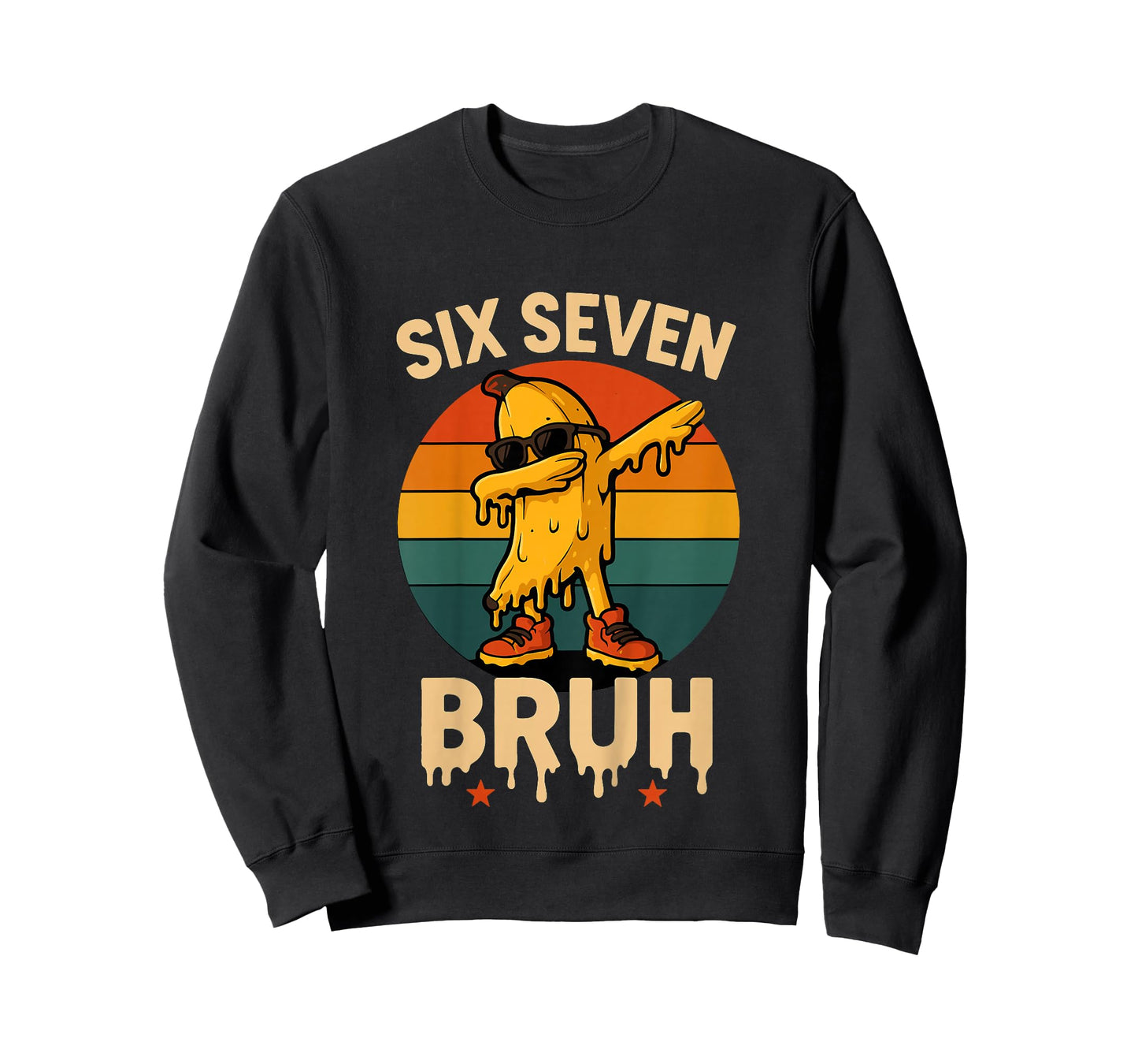 67 Bruh Banana Meme Funny Dabbing Burh Ice Cream Drip T-Shirt