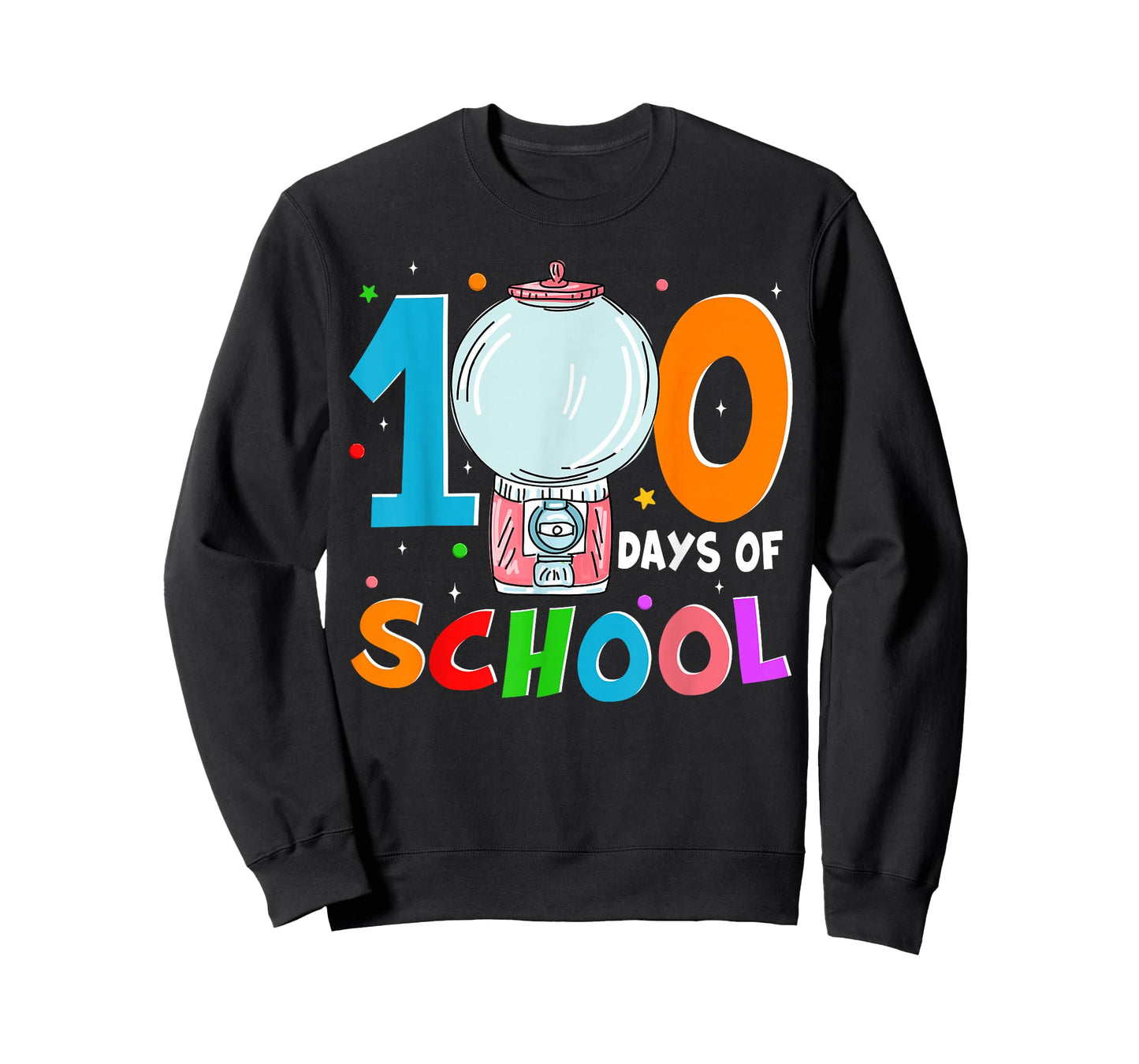 Funny Gumball Machine 100 Days of School Shirts Kids Teacher T-Shirt