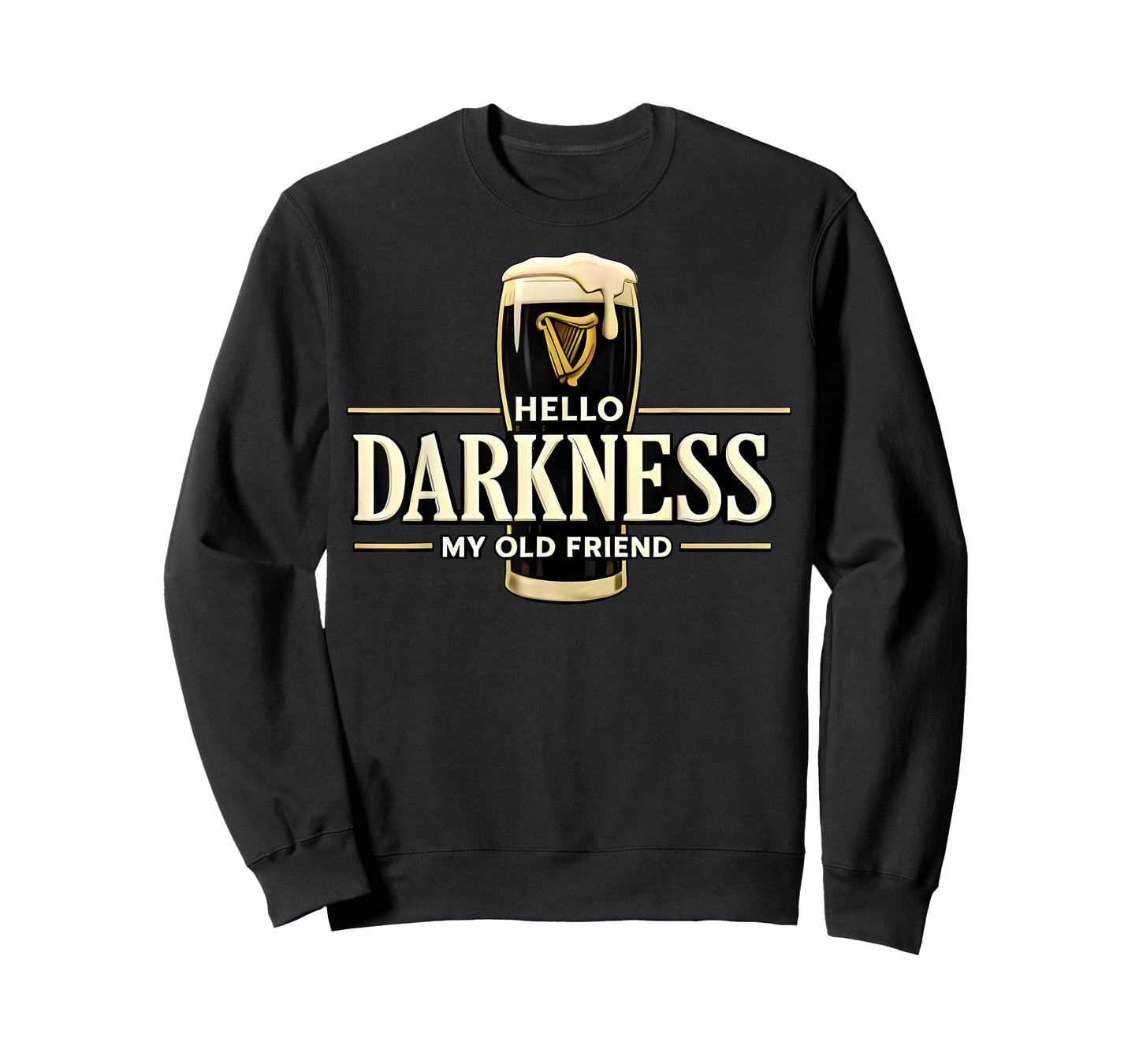 Hello Darkness My Old Friend Irish Beer St. Patrick's Day T-Shirt