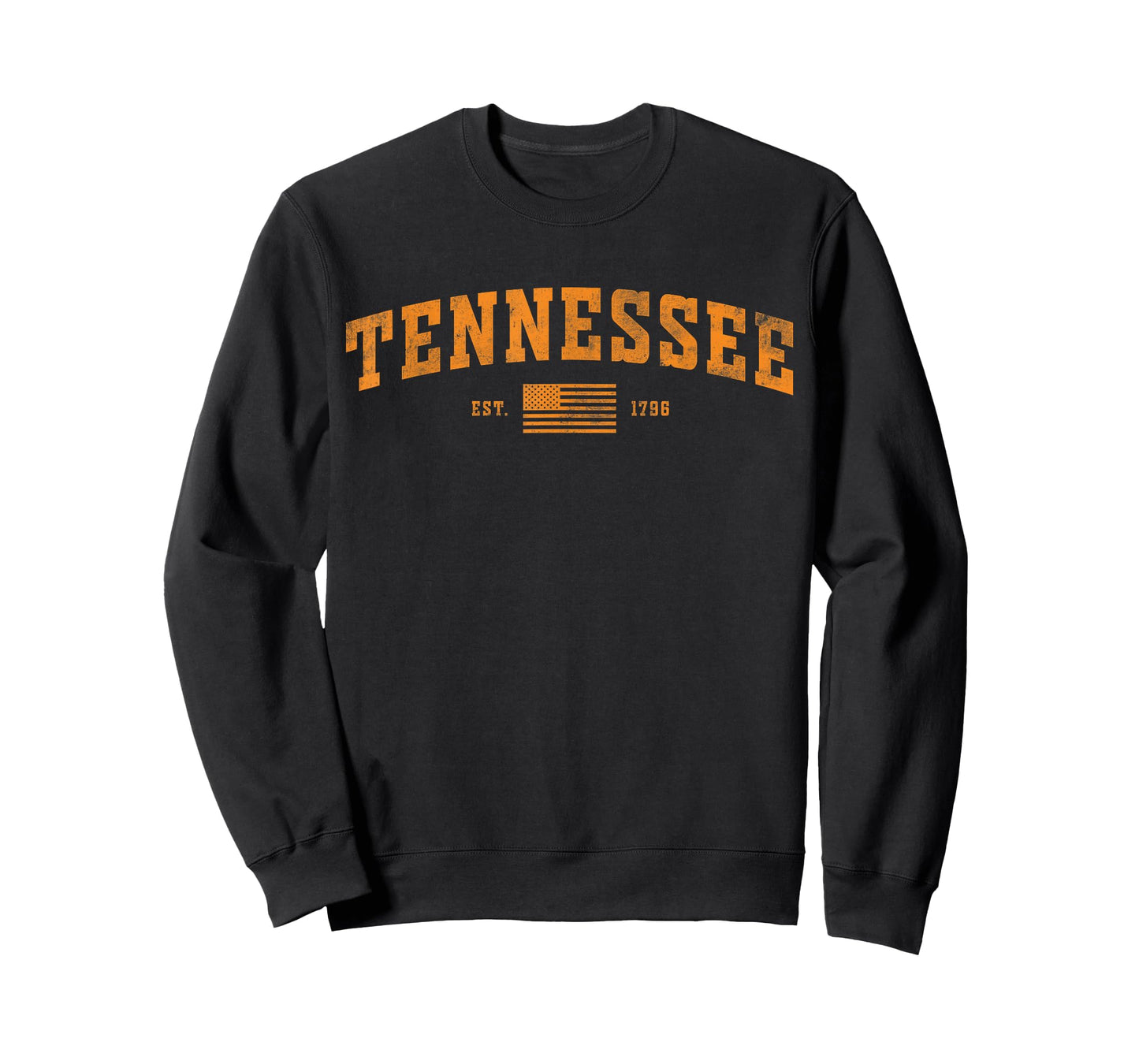 Vintage Tennessee TN City Orange USA Flag 1796 for Men Woman T-Shirt