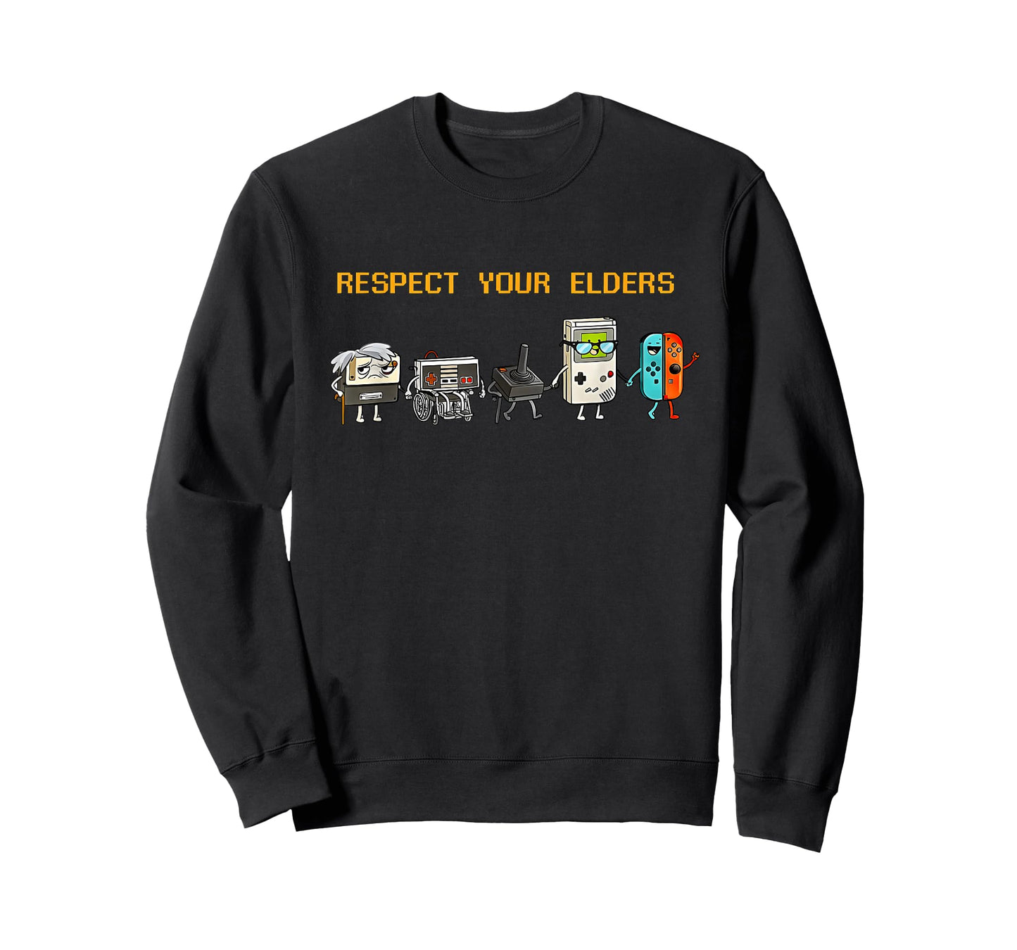 Respect Your Elders Retro Gaming Funny Gamer Controller 80s T-Shirt