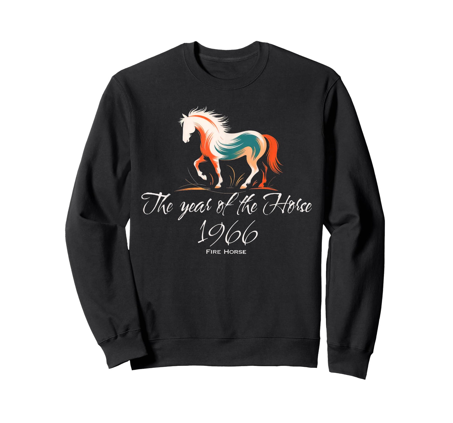 Year of The Horse 1966 Fire Horse 1966 Birthday Design T-Shirt