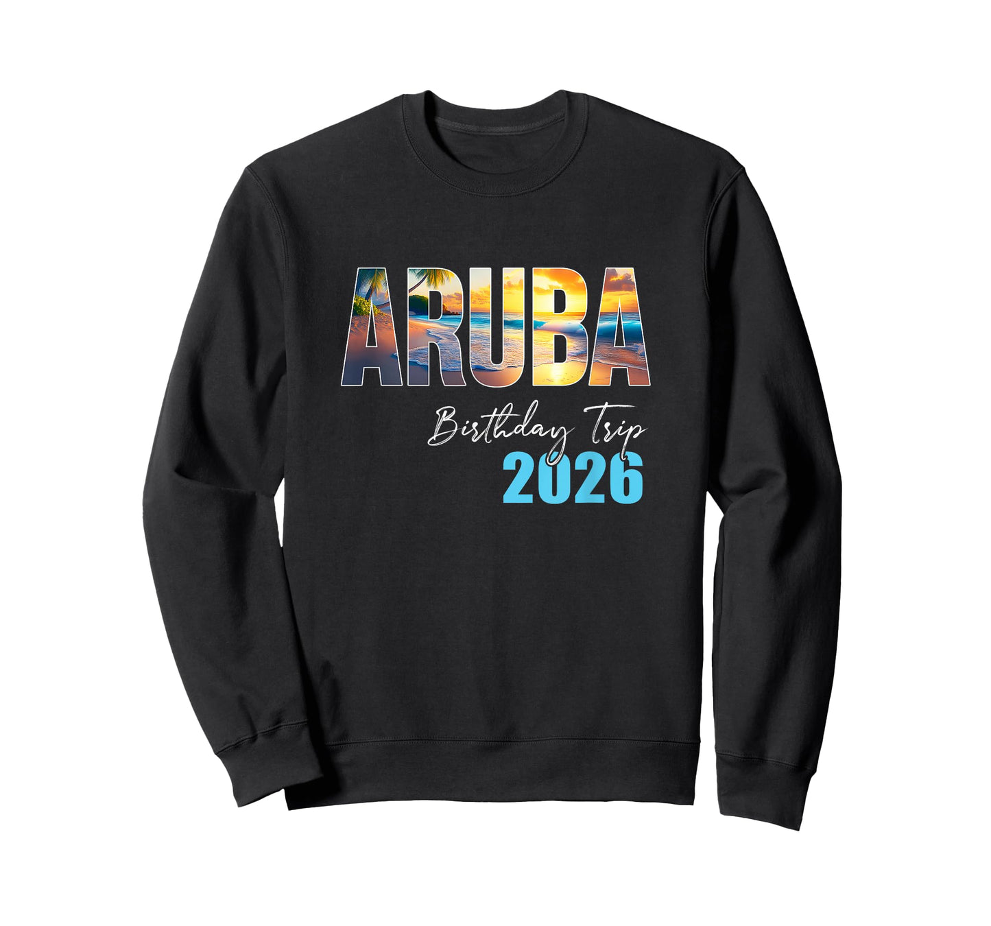 Aruba Birthday Trip 2026 Vacation Party Crew Cruise T-Shirt
