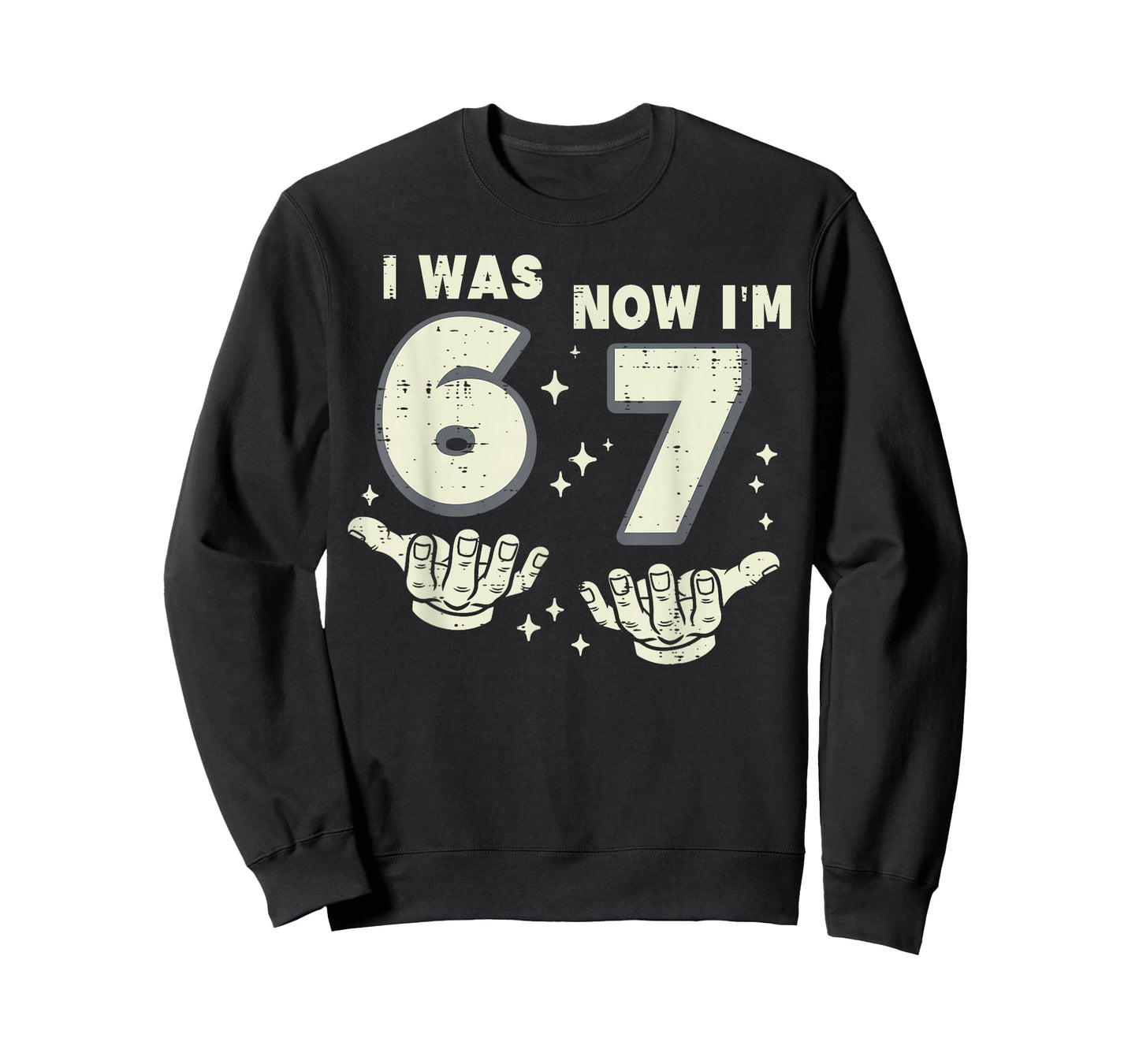 7th Birthday I was 6 Now Im 7 Six Seven 6 7 Meme Kids Boys T-Shirt