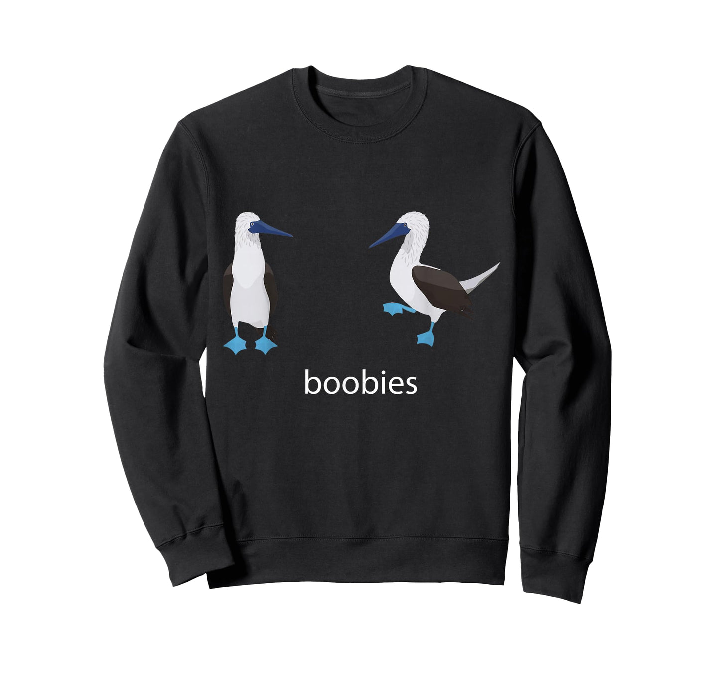 Two Boobies Blue Footed Pun Adult Joke Funny Bird Lover T-Shirt