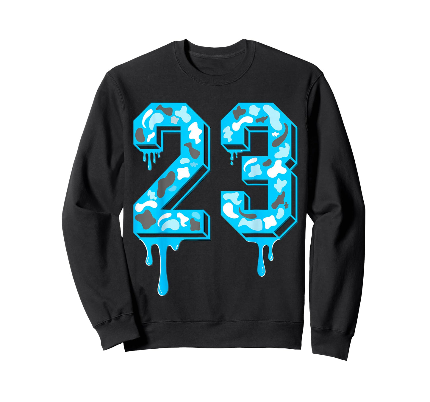 23 drip Camo Gamma Blue Matching T-Shirt