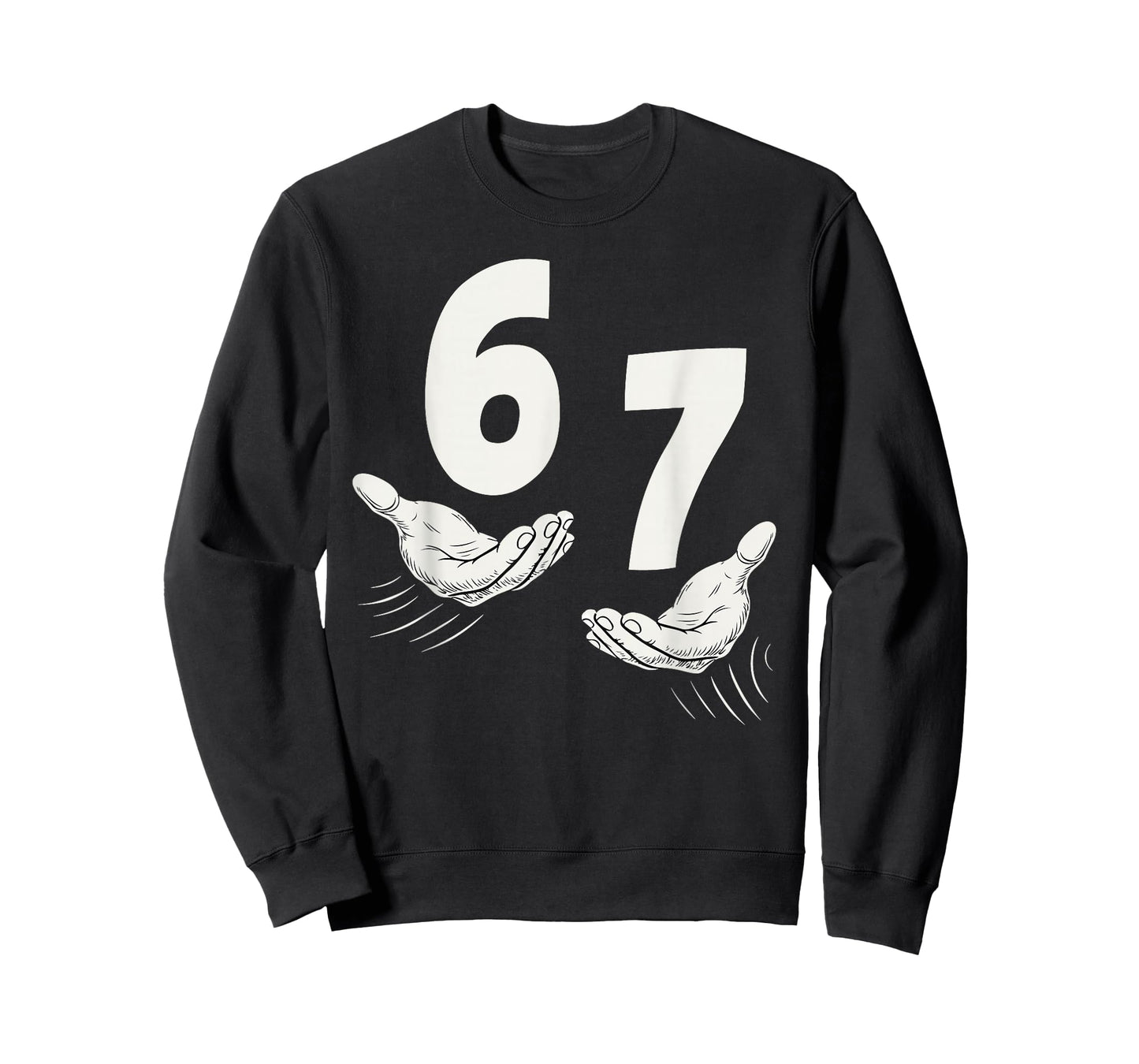 Six Seven 67 6 7 Kids 67 Teen Boys 6-7 Meme Hands Funny T-Shirt