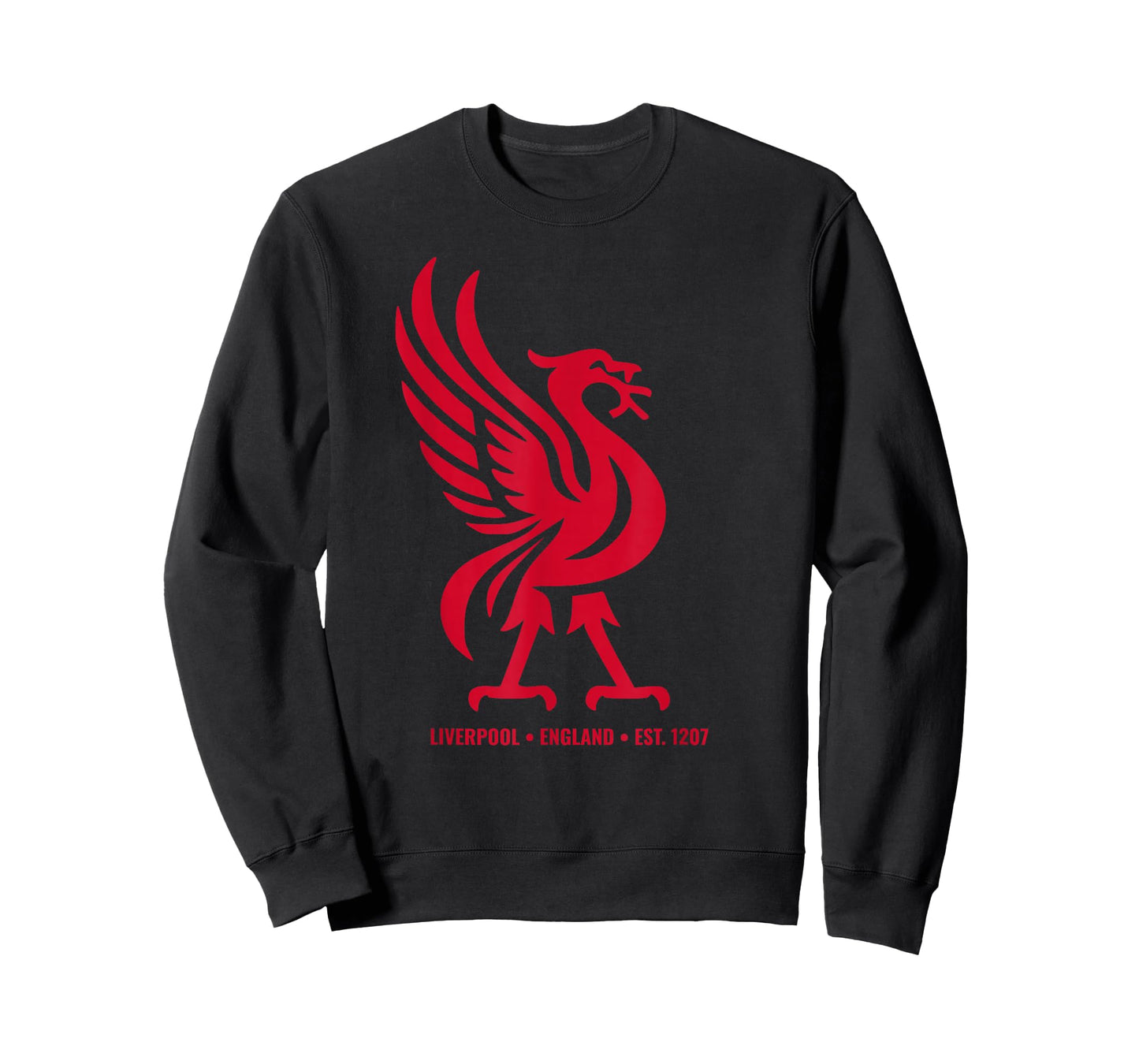 Liverpool England Est. 1207 Colossal Liverbird Red Print T-Shirt