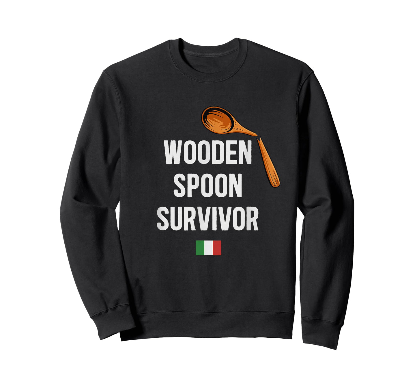 Wooden Spoon Survivor Funny Italian Humor T-Shirt