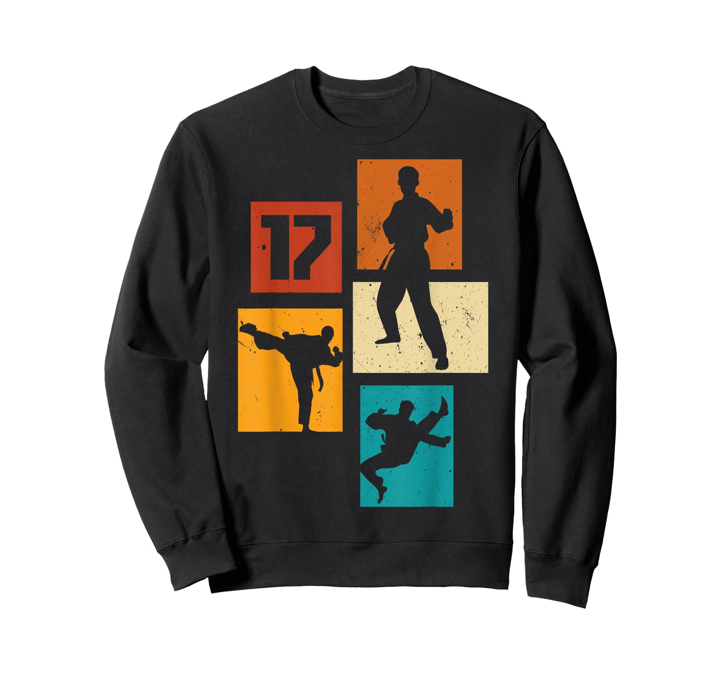17th Birthday Karate Taekwondo 17 Years Old Boy Martial Arts T-Shirt