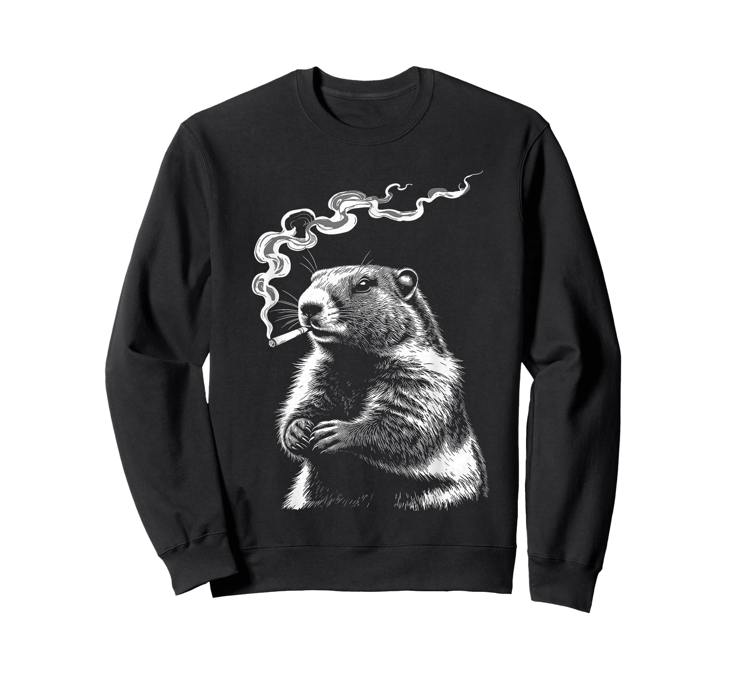 Punxy Phil's Smoking Meme Groundhog Day Costume Gen Z T-Shirt