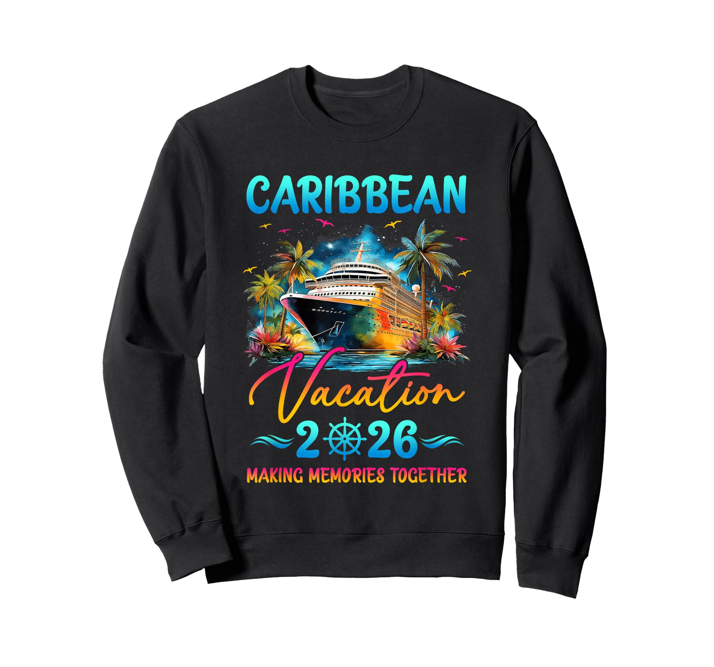 Caribbean Family Vacation 2026 Matching Group Summer T-Shirt