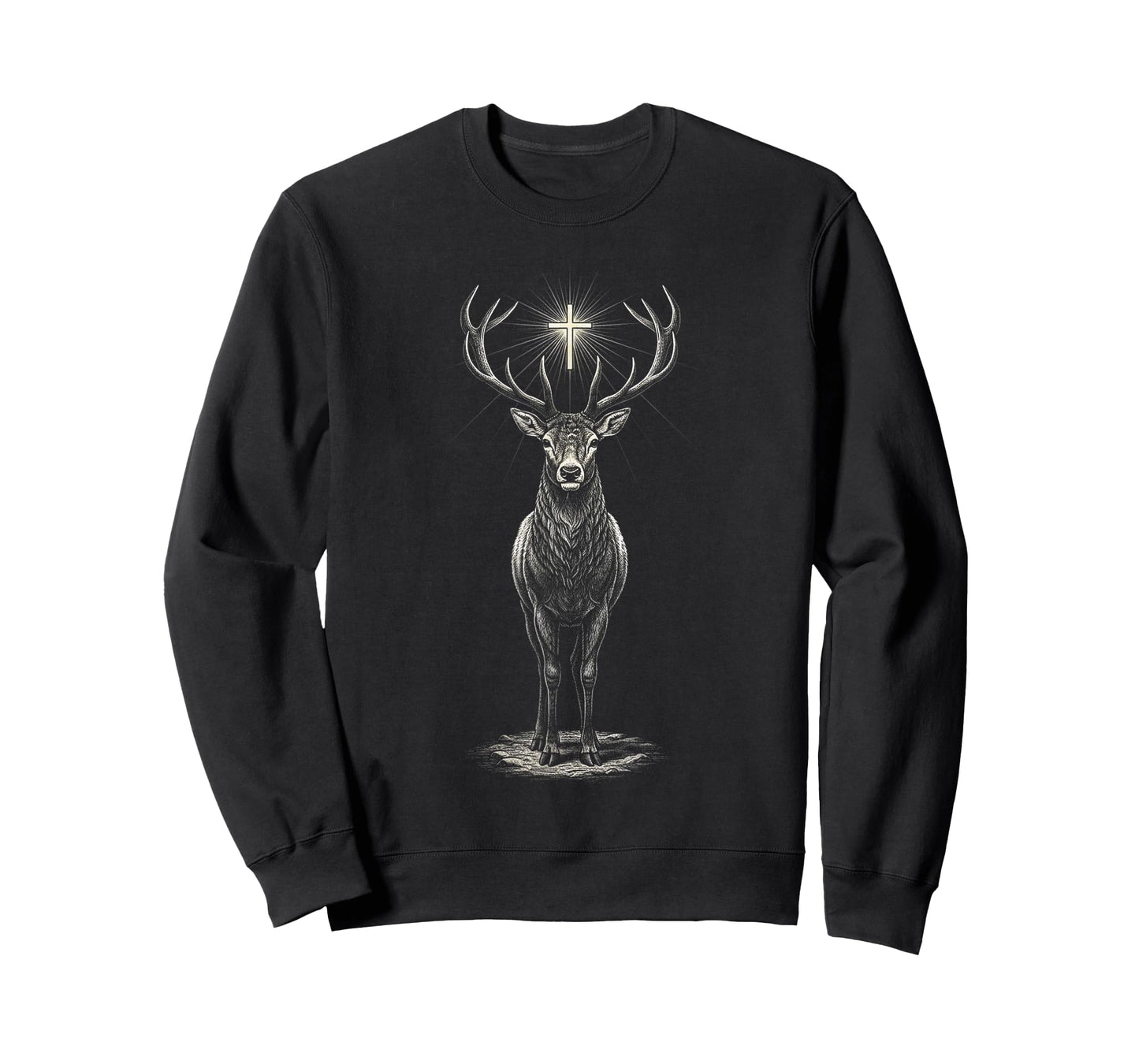 Deer Hunting Deer Go Outdoor Catholic Faith St. Hubert Deer T-Shirt