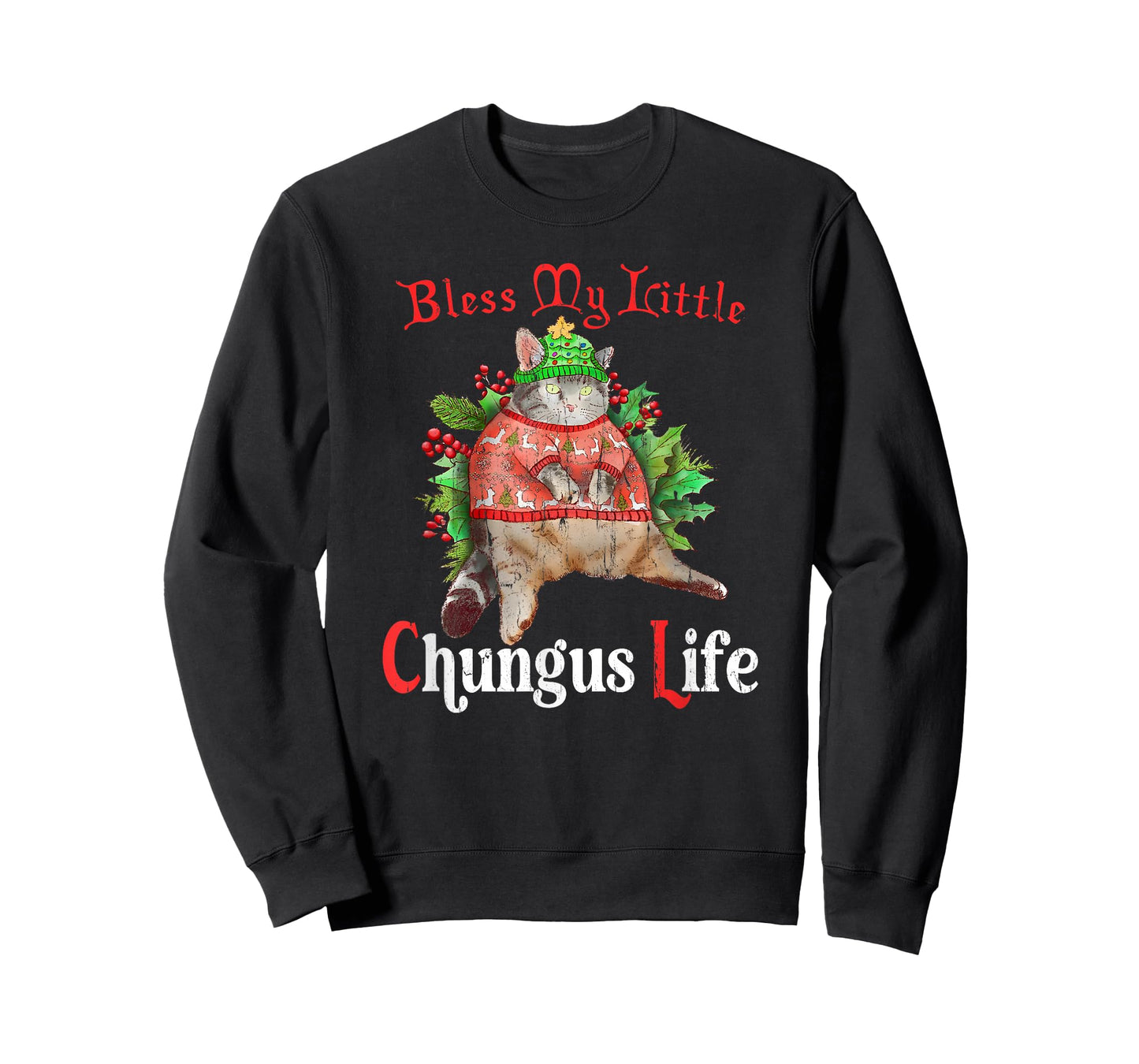 Blessed My Little Chungus Life, Meme Funny Cat T-Shirt
