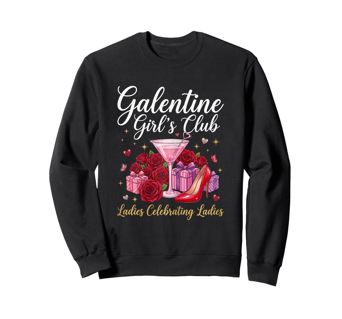 Happy Galentine Day Girl’s Club Ladies Celebrating Women T-Shirt