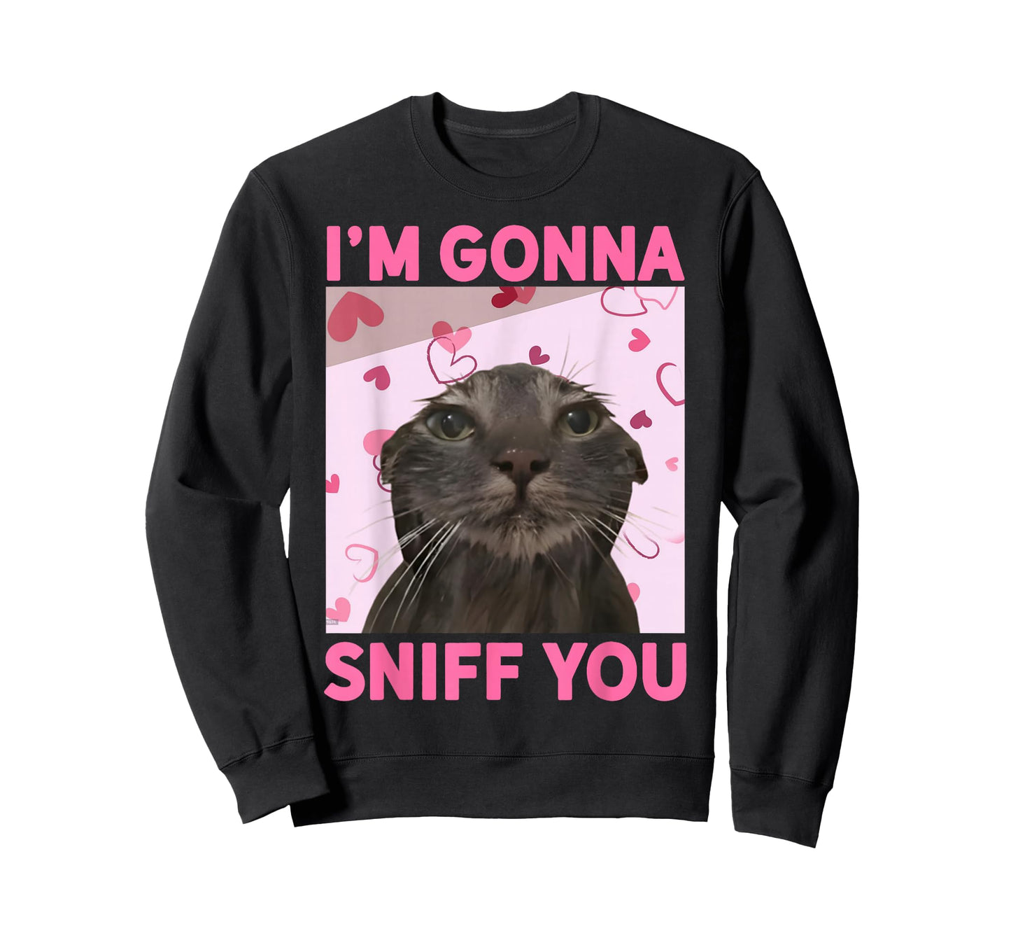 I'm Gonna Sniff You Funny Brainrot Cats Meme for Woman Men T-Shirt