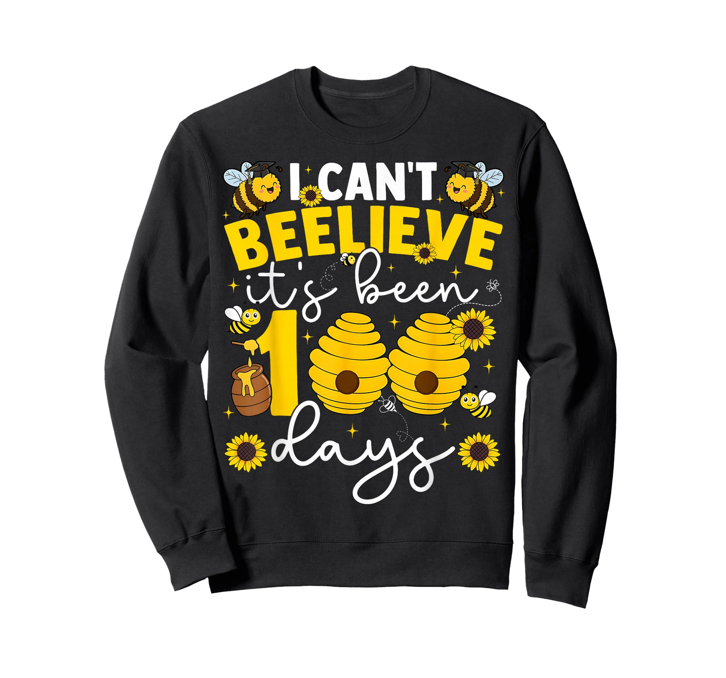 I Can't Beelieve It's Been 100 Days Funny Boy Girl Teacher T-Shirt