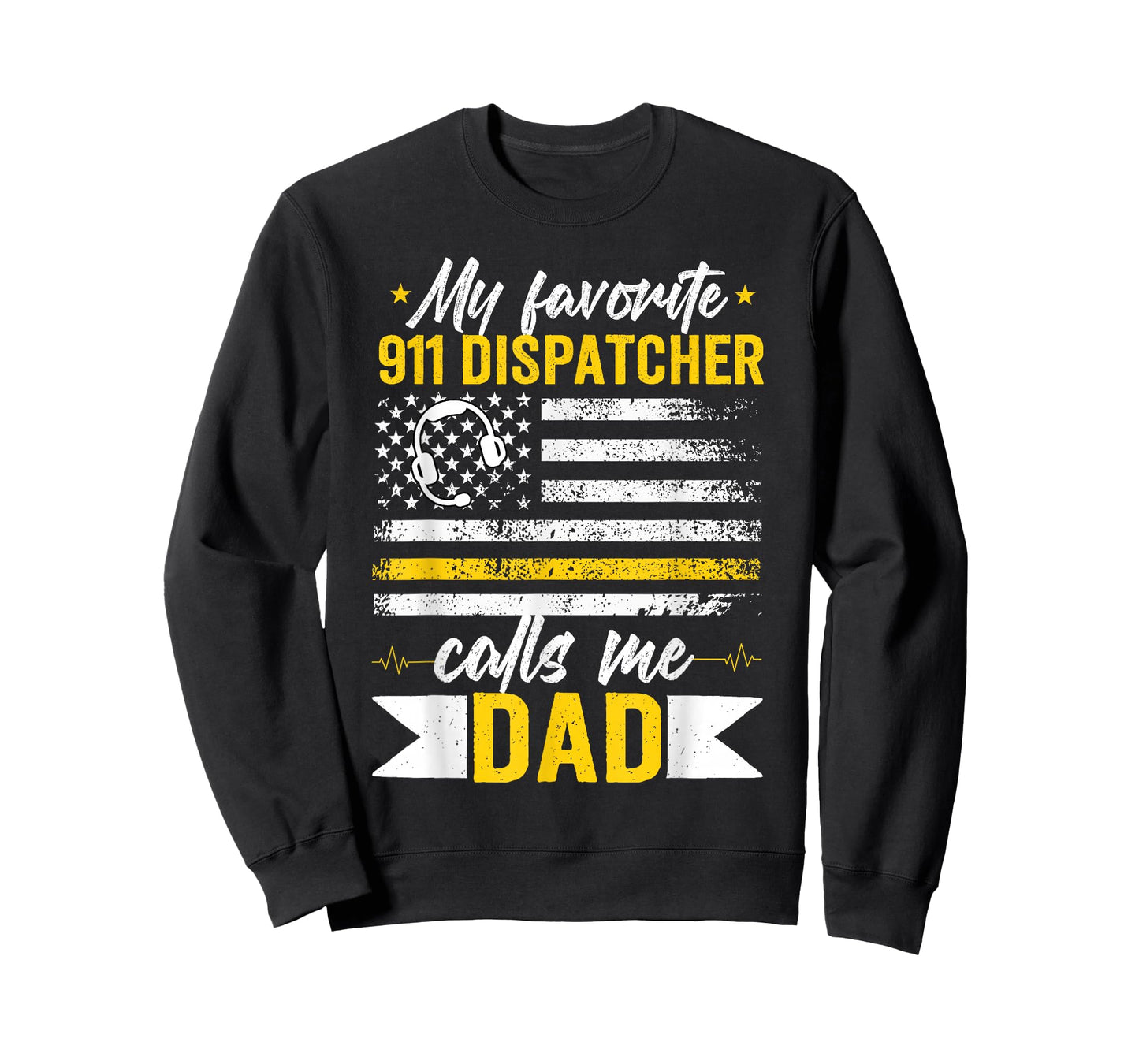 Proud 911 Dispatcher Dad of A 911 Operator Father T-Shirt