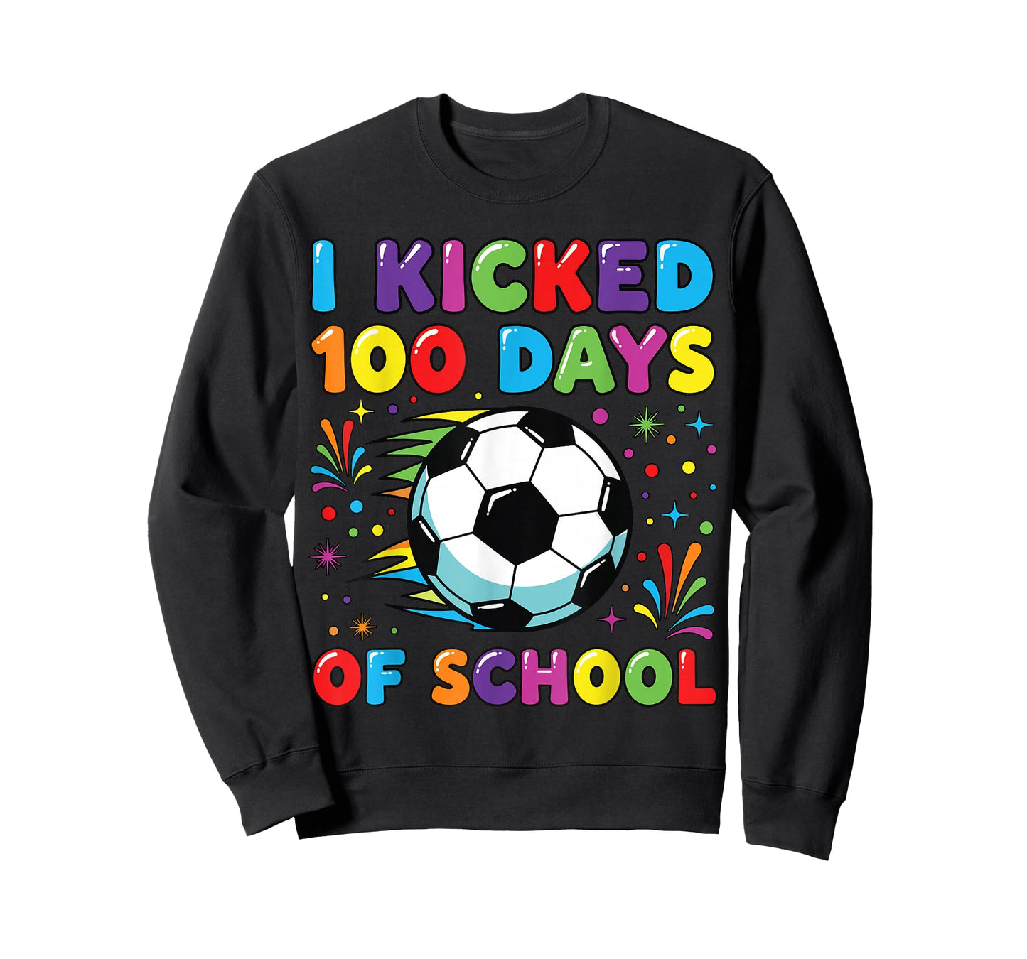I Kicked 100 Days of School Kids Soccer 100th Day of School T-Shirt