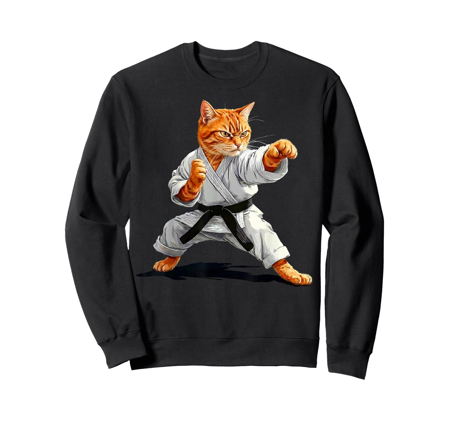 Martial Arts Karate Taekwondo Cat Jiu Jitsu Judo MMA Fighter T-Shirt