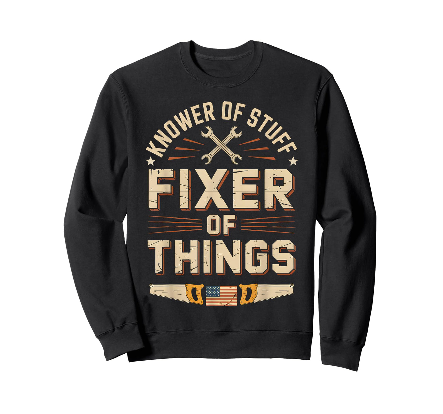 Vintage Knower of Stuff Fixer of Things Funny Dad T-Shirt