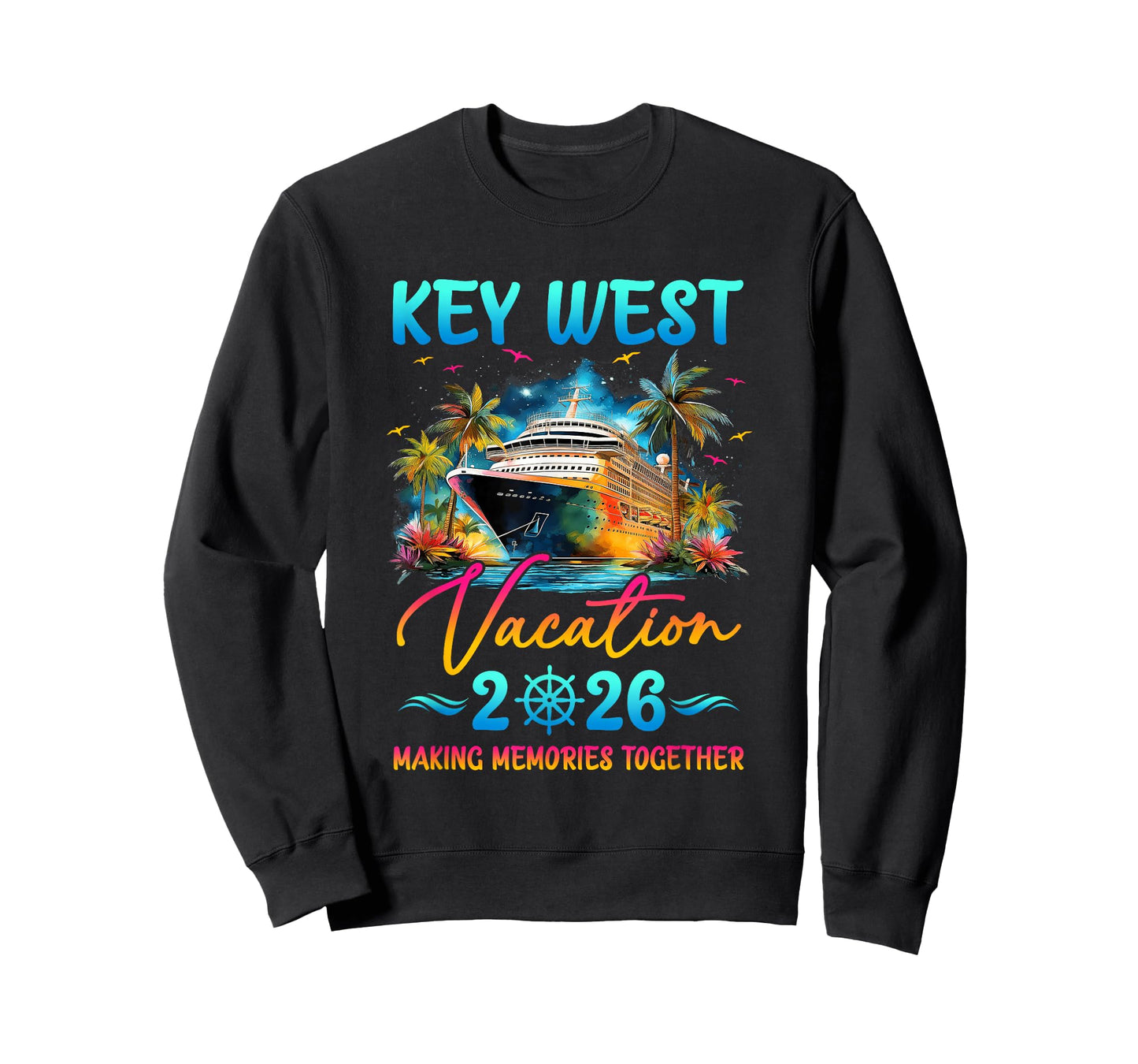 Key West Family Vacation 2026 Matching Group Summer T-Shirt