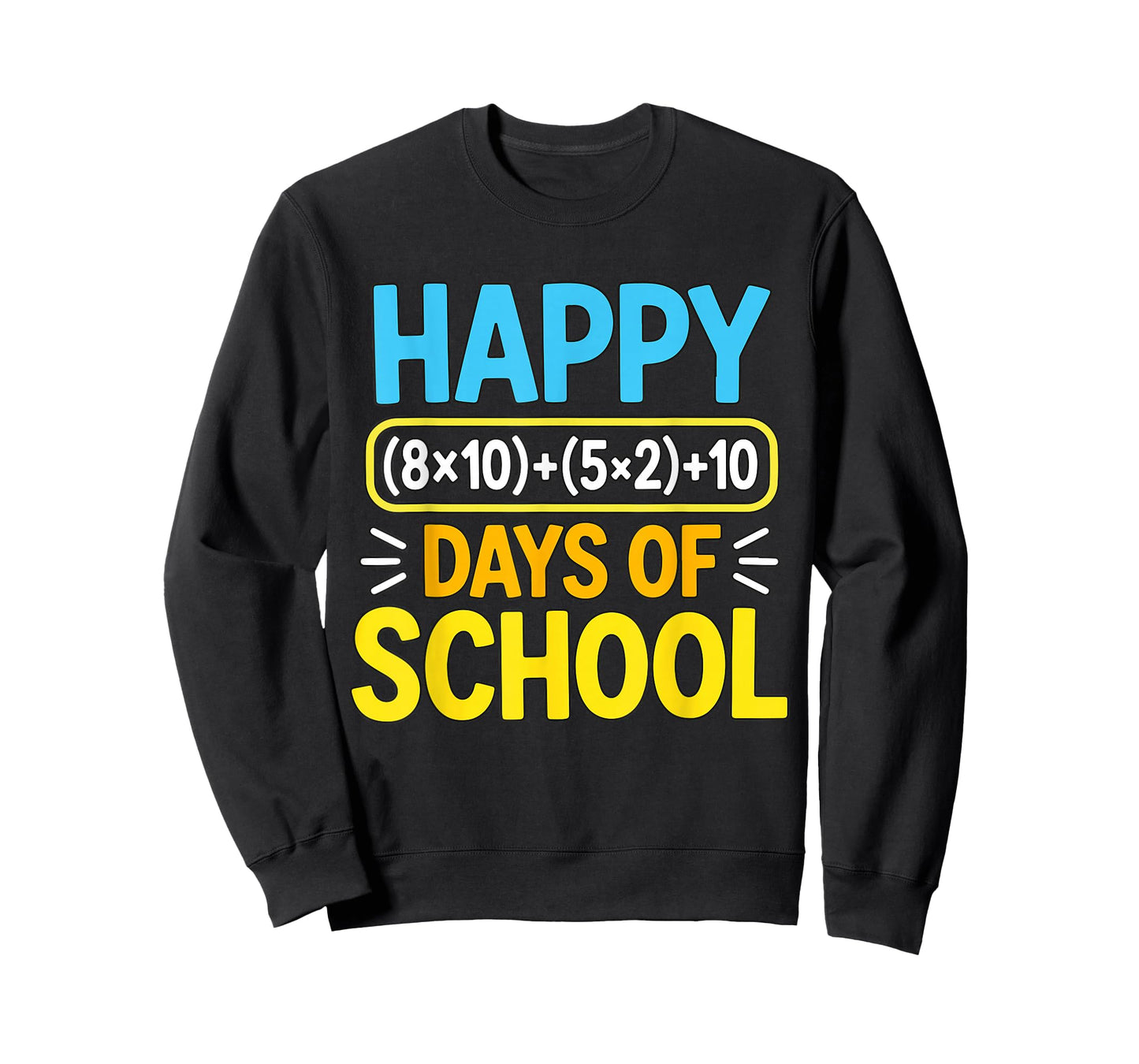 Happy 100 Days School Math Equation 100th Day of School Kids T-Shirt