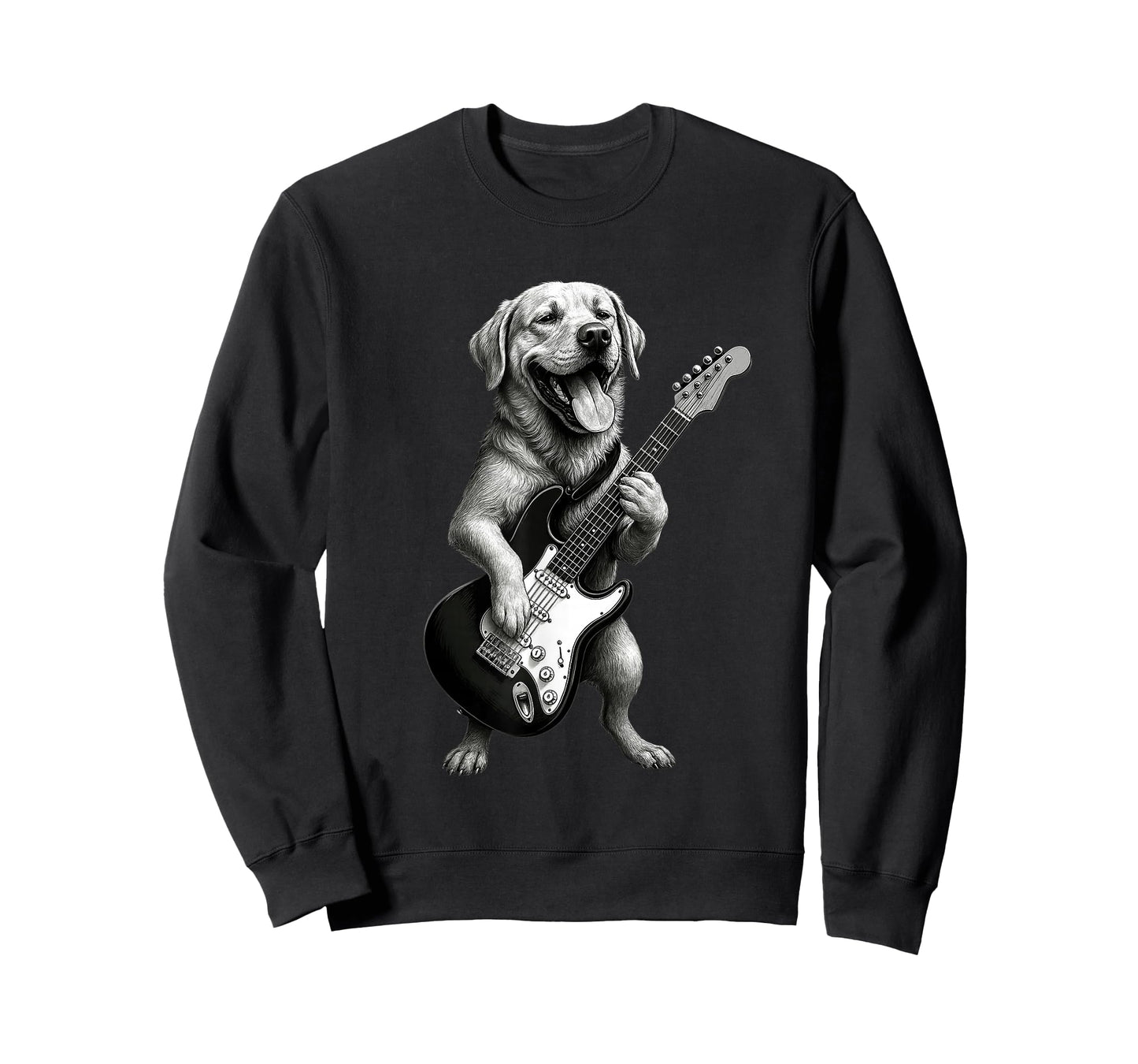 Labrador Retriever Playing Guitar Funny Dog Lover T-Shirt