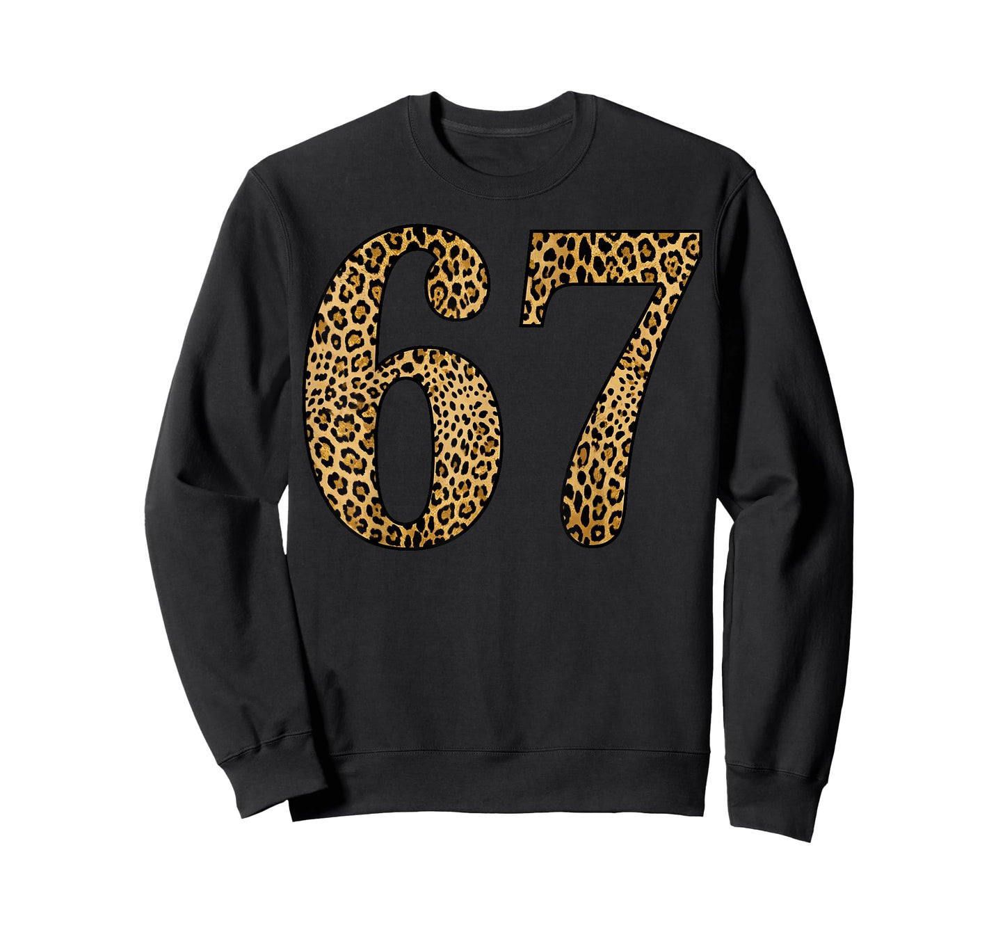 6-7 Meme Leopard Cheetah Six-Seven Funny 67 T-Shirt
